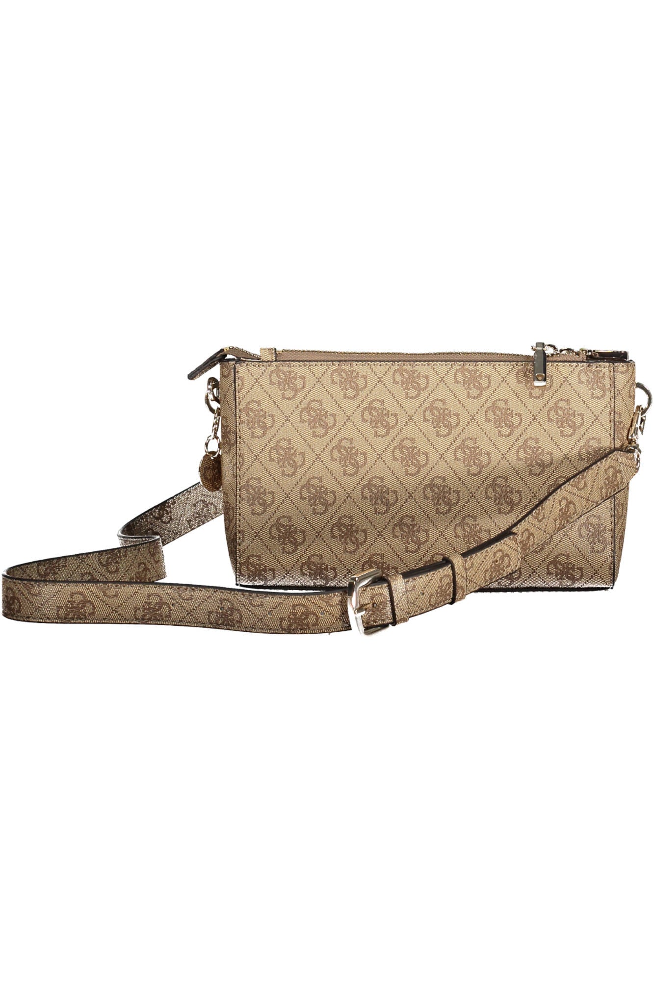 Guess Jeans Beige Polyurethane Handbag - Fizigo