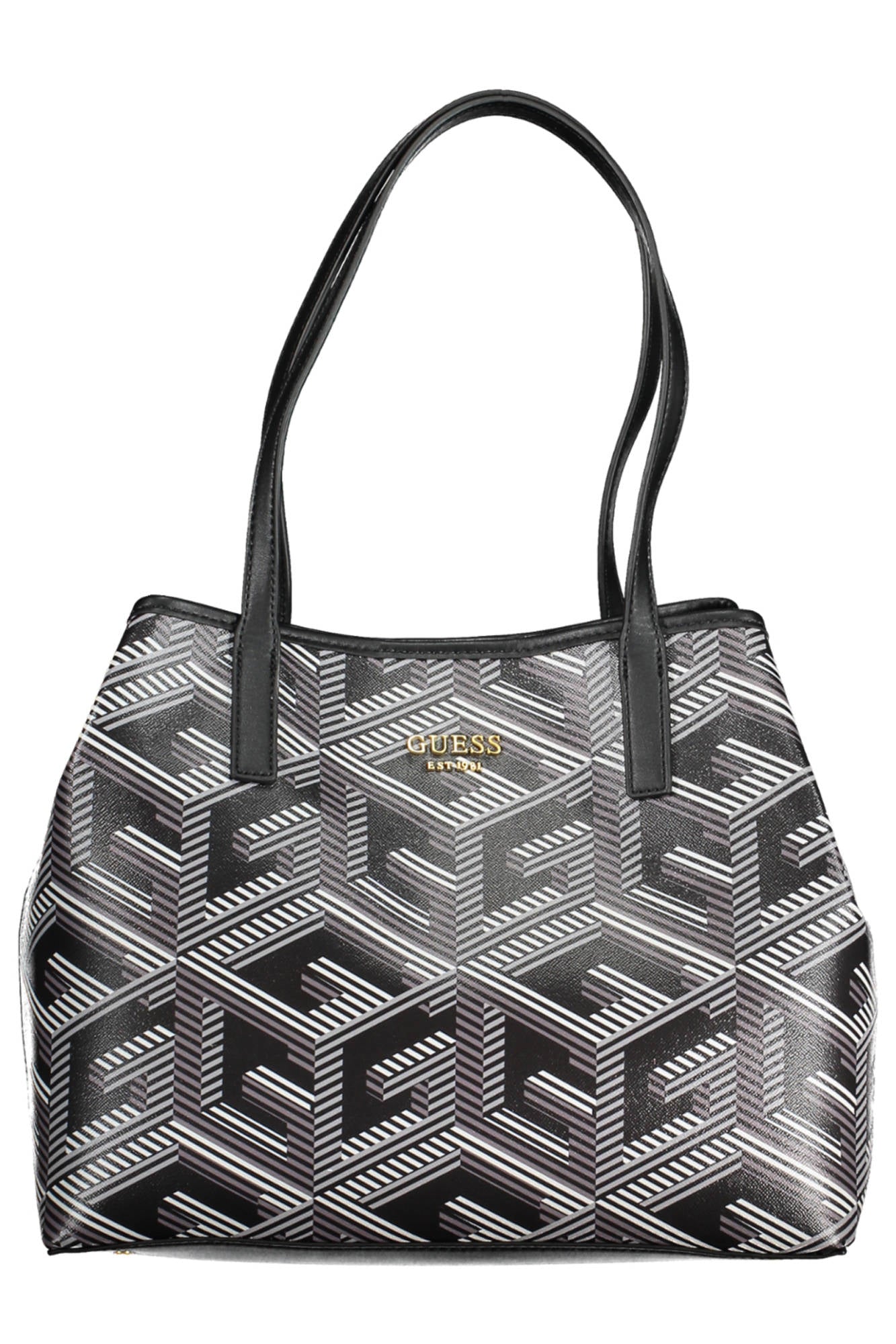 Guess Jeans Black Polyurethane Handbag - Fizigo