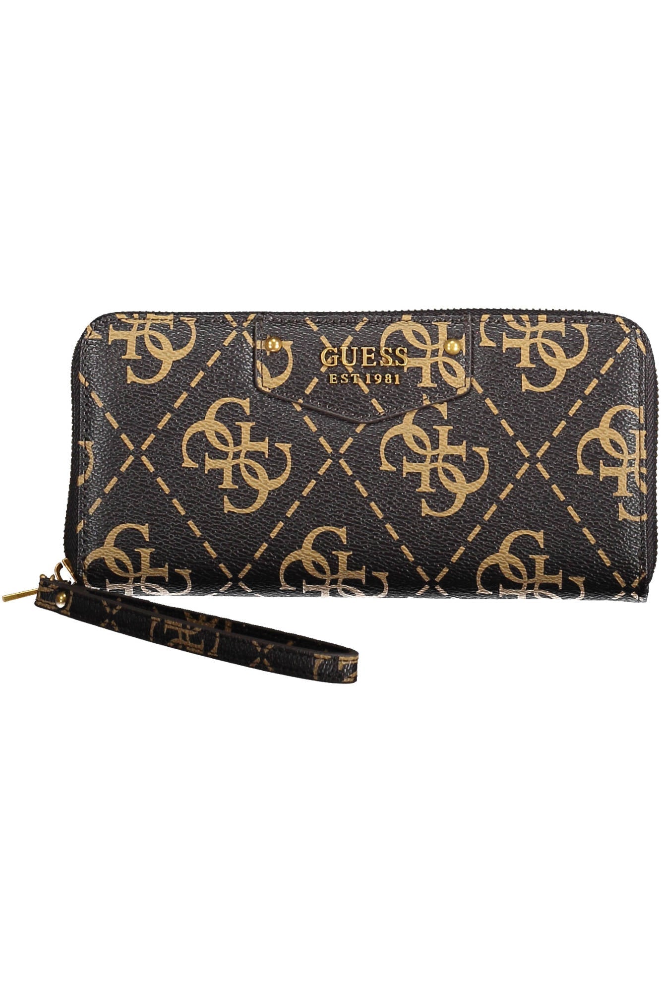 Guess Jeans Brown Polyurethane Wallet - Fizigo