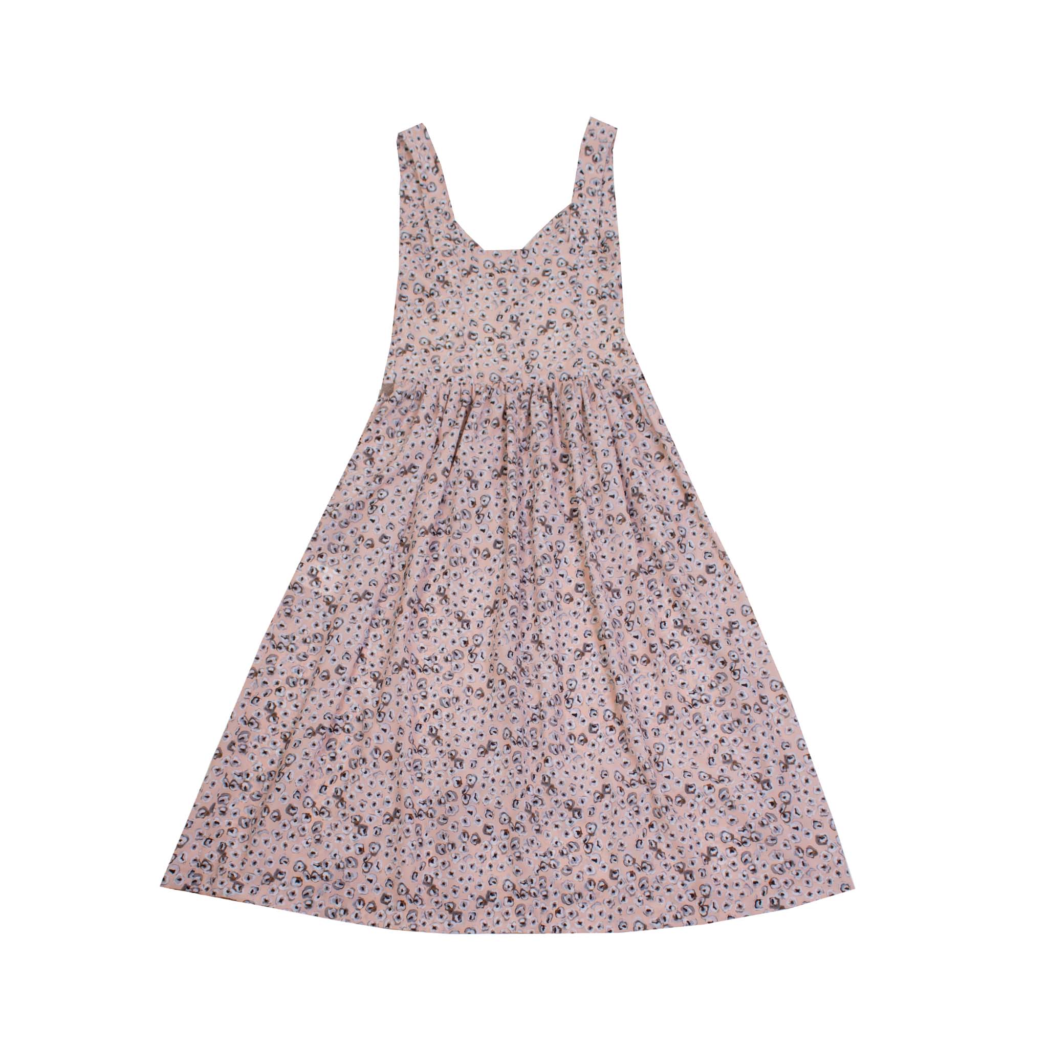 Lardini Pink allover printed midi Dress - Fizigo