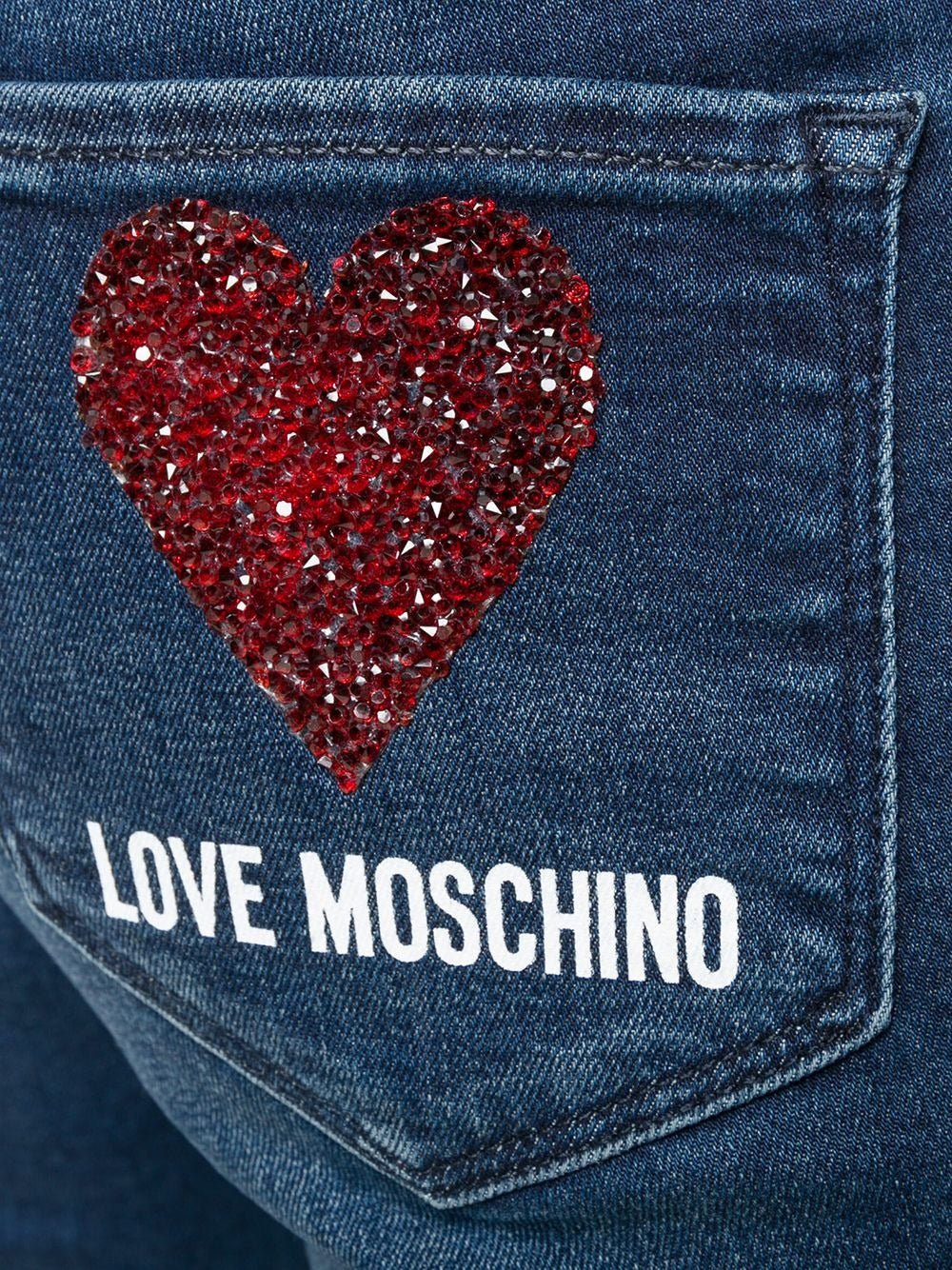 Love Moschino Blue Cotton Jeans & Pant - Fizigo