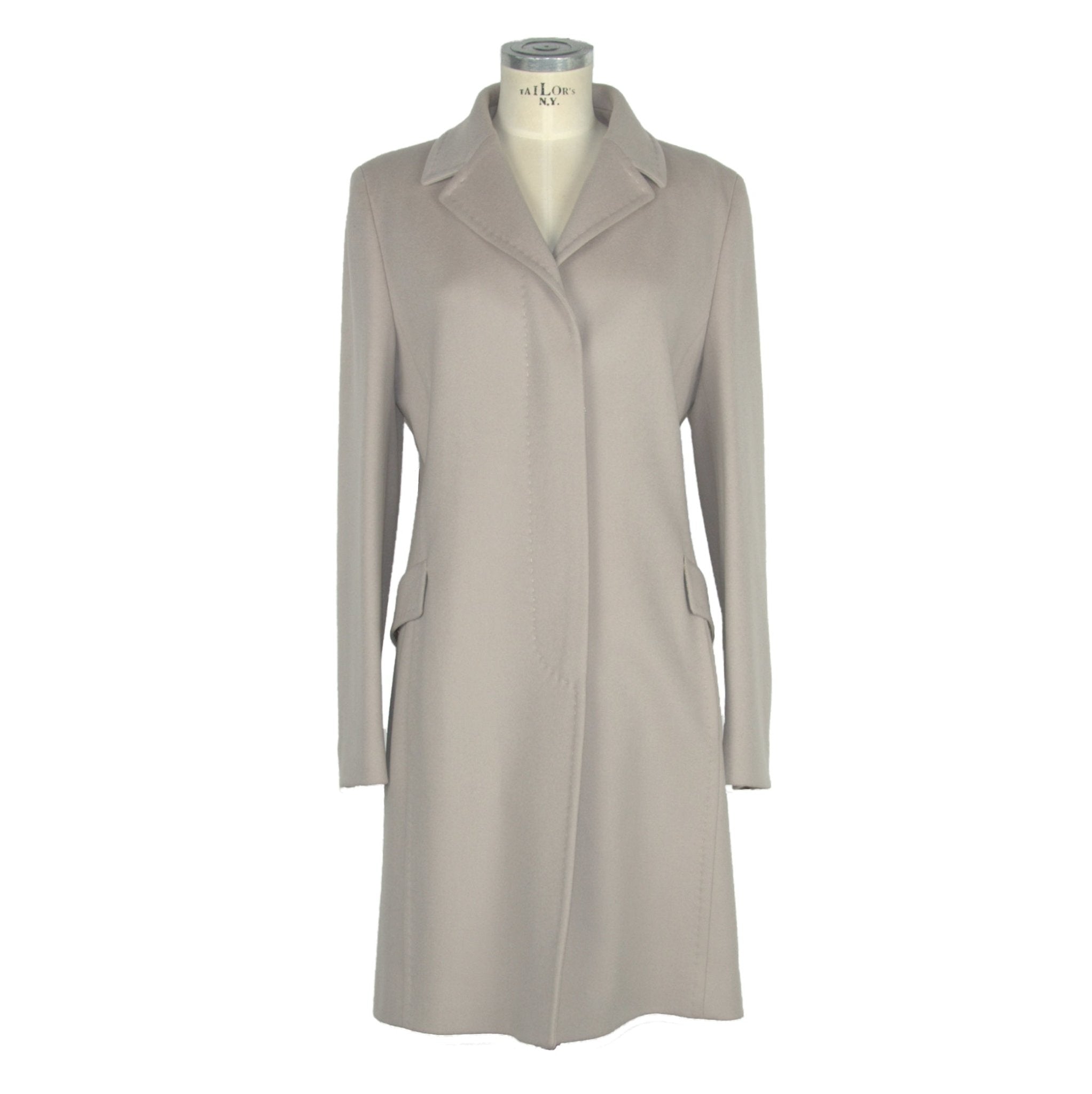 Made in Italy Beige Wool Jackets & Coat - Fizigo