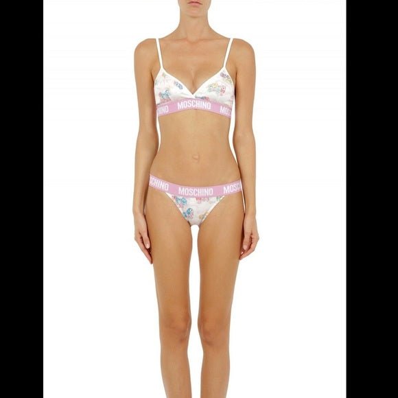 Moschino White My Little Pony Bra Briefs Set Two Piece Bikini - Fizigo