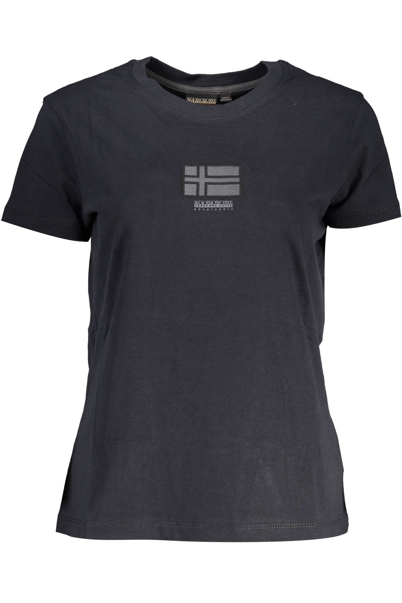 Napapijri Black Cotton Tops & T-Shirt - Fizigo