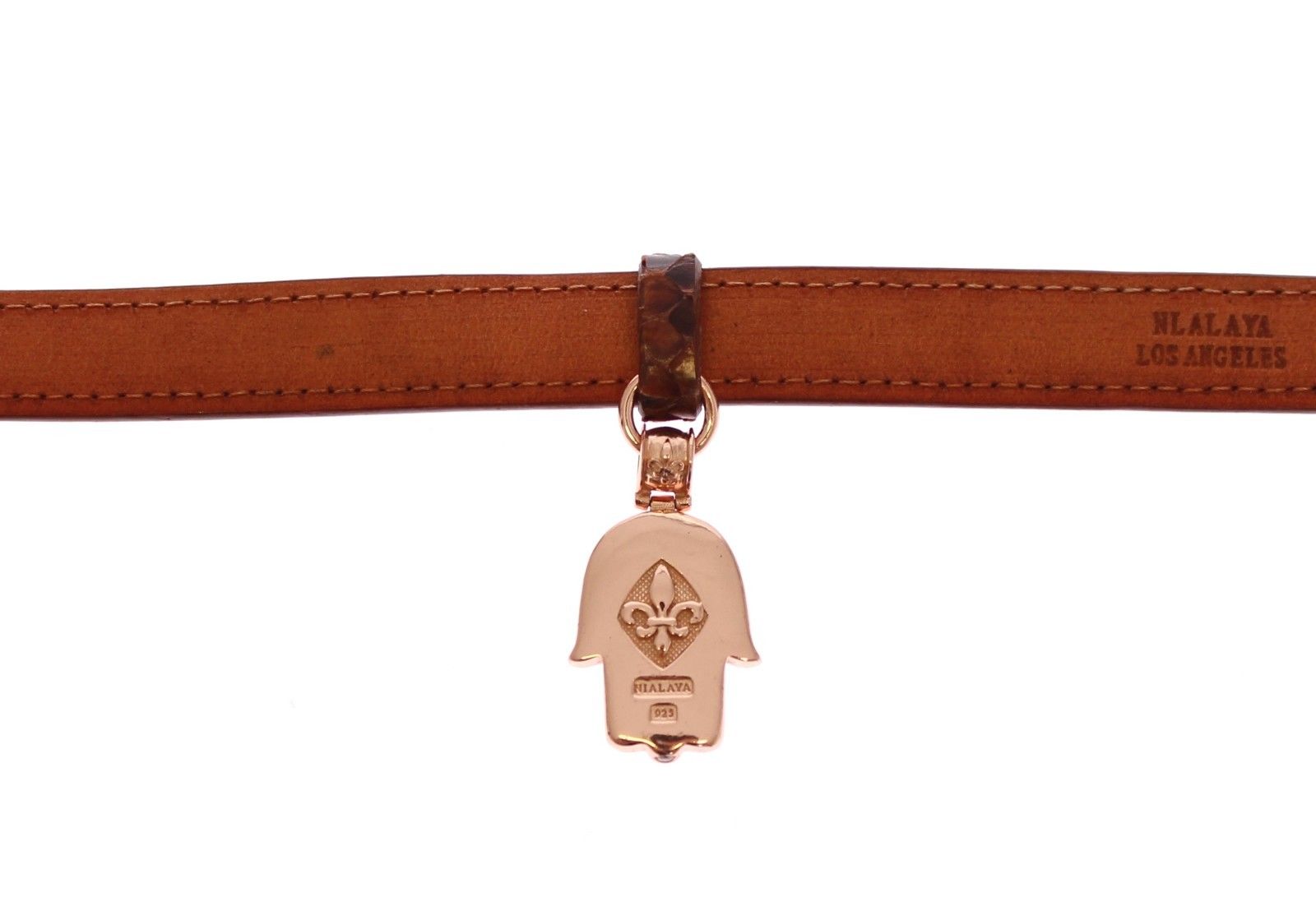 Nialaya CZ Hamsa Eye 18K Gold 925 Silver Bracelet - Fizigo