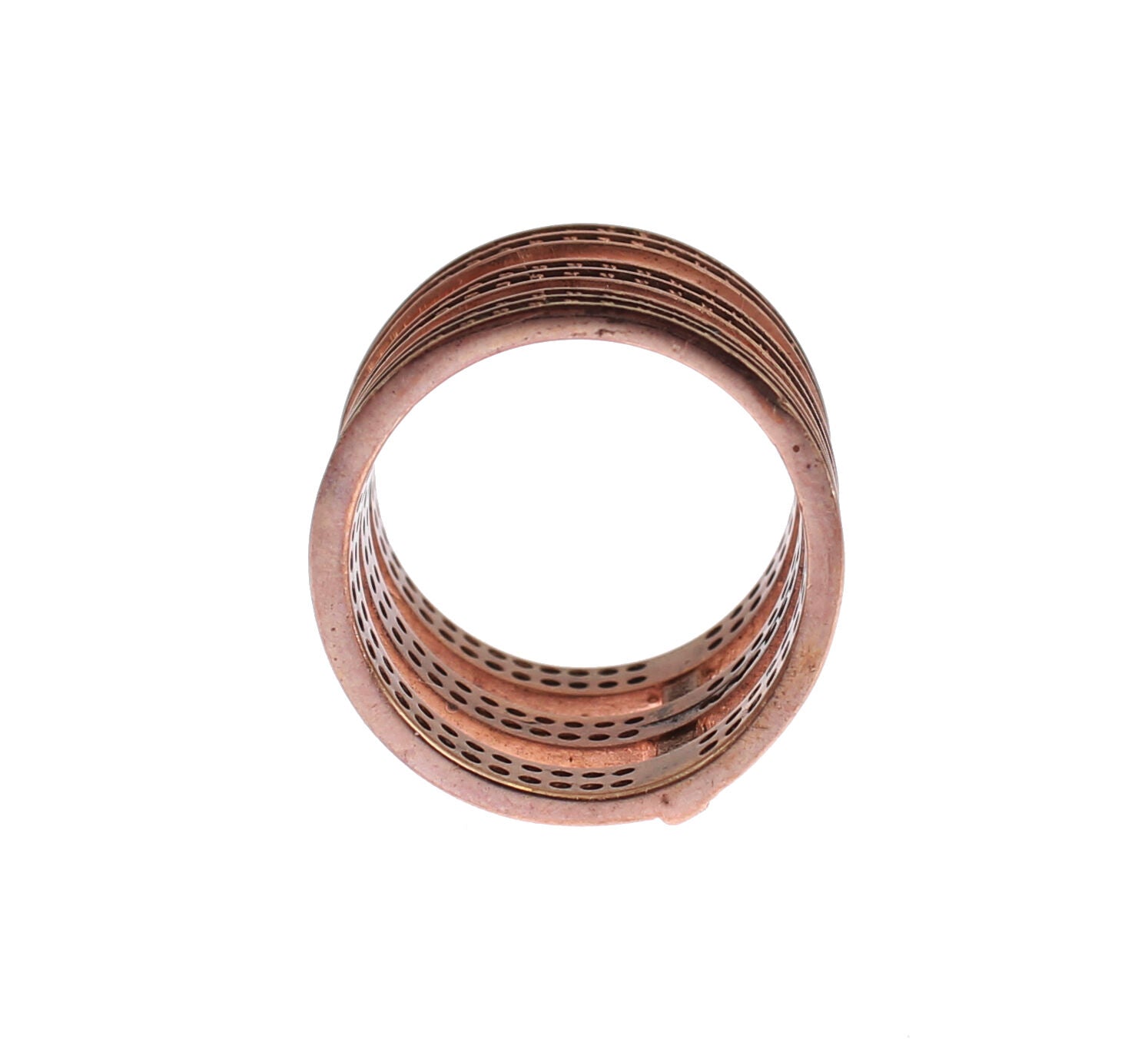 Nialaya Gold 925 Silver Clear CZ Pink Ring - Fizigo