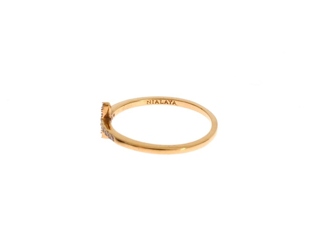 Nialaya Gold 925 Silver Ring - Fizigo