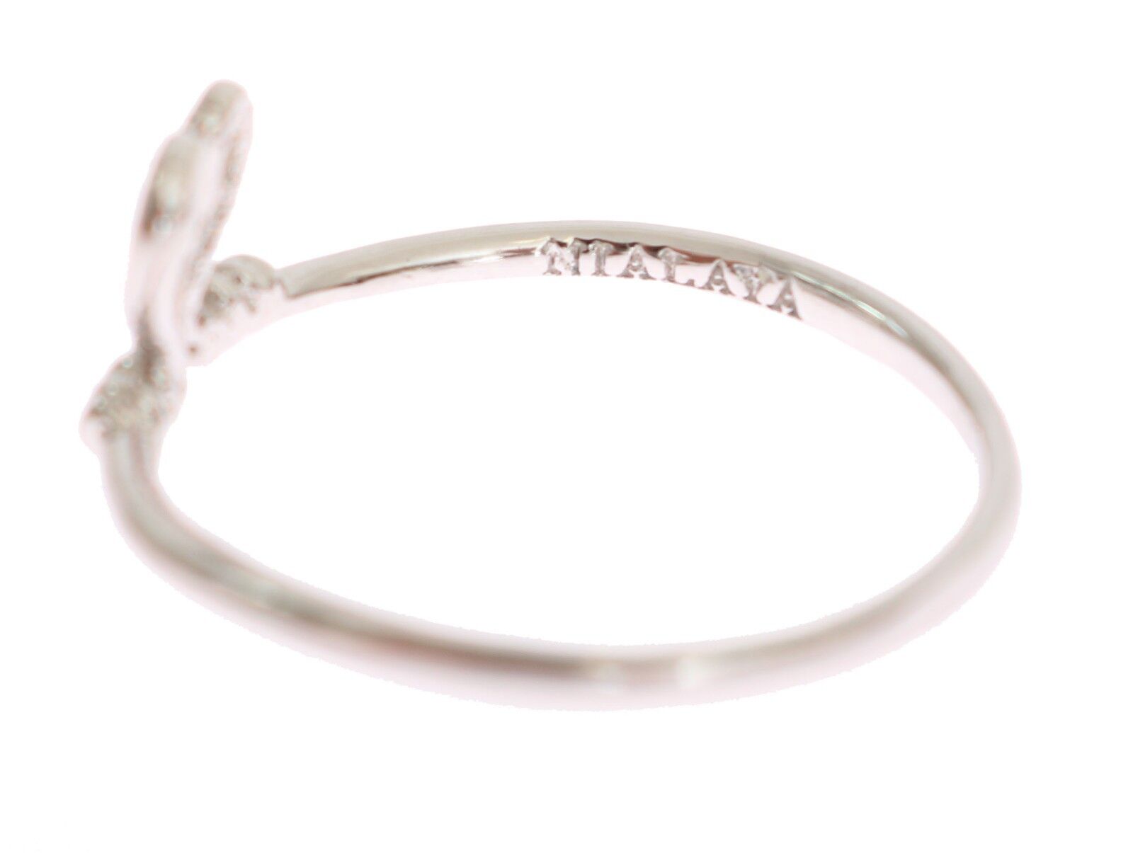 Nialaya Silver Authentic Womens Love Heart Ring - Fizigo