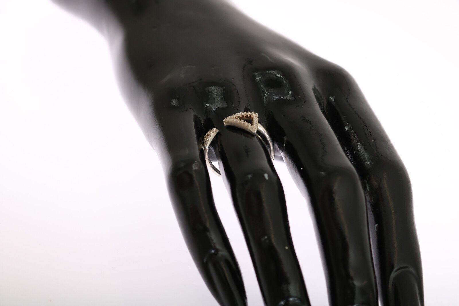 Nialaya Silver Clear CZ Arrow 925 Silver Ring - Fizigo