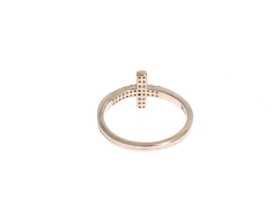 Nialaya Silver CZ Cross 925 Ring - Fizigo