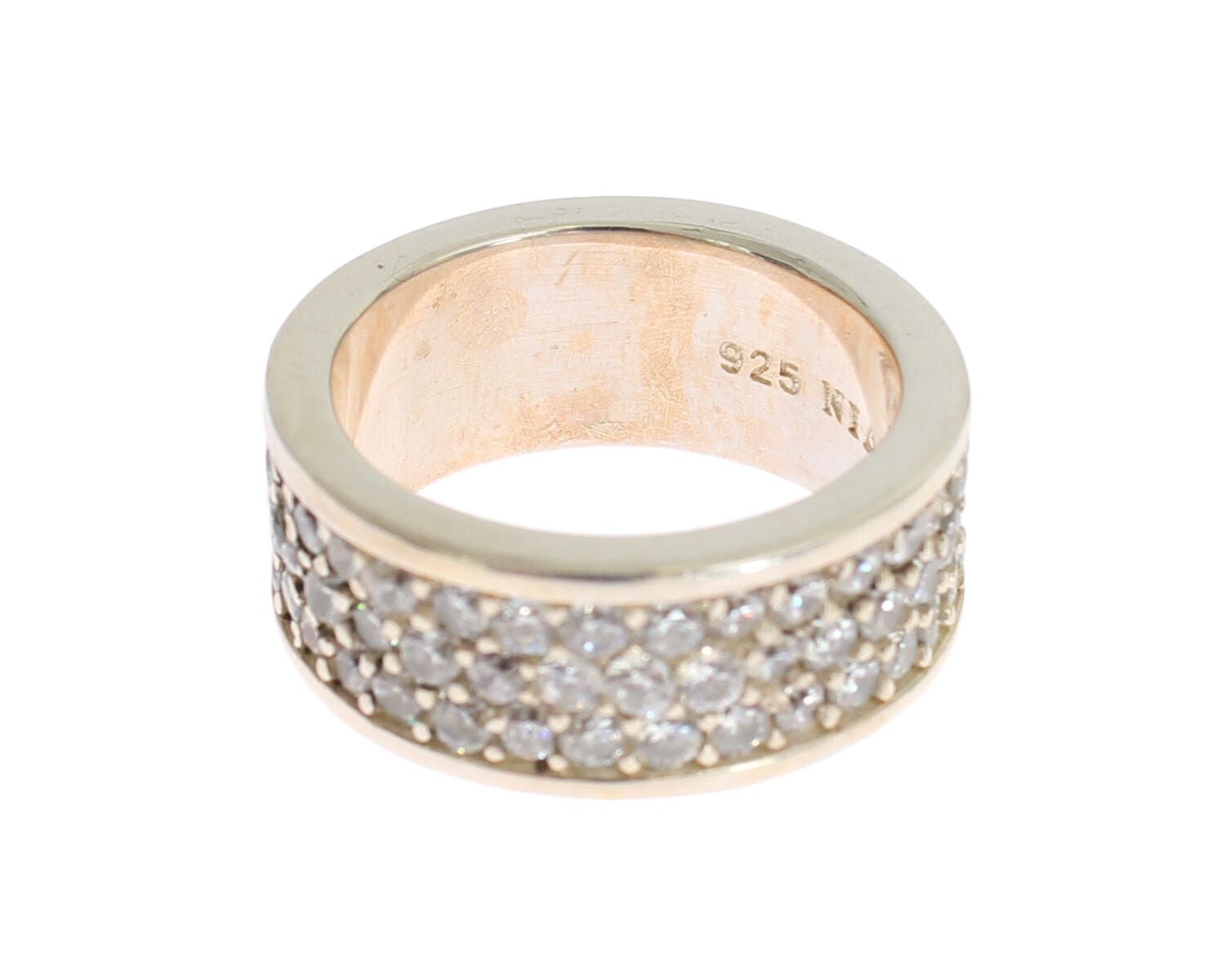 Nialaya Silver Womens CZ 925 Sterling Ring - Fizigo