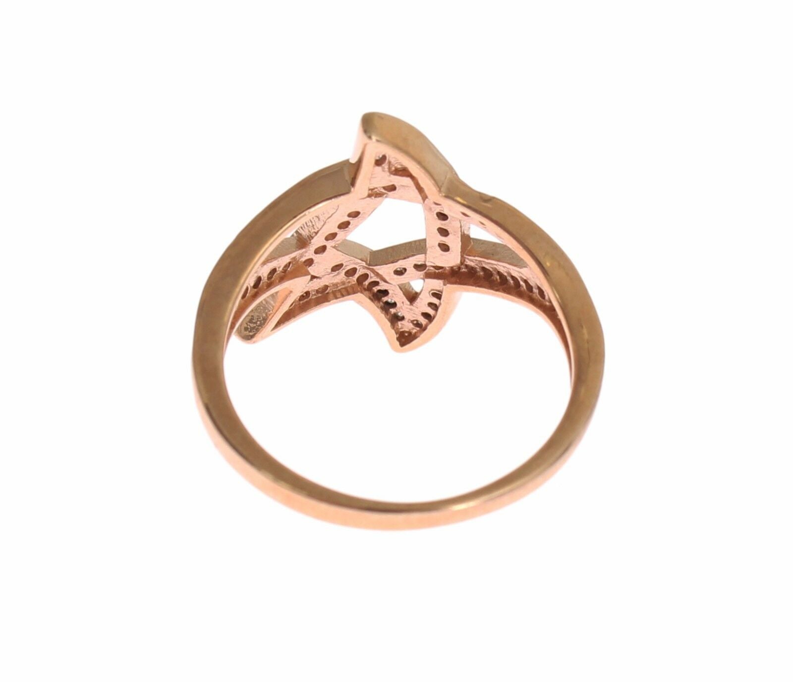Nialaya Womens Clear CZ Gold 925 Silver Ring - Fizigo