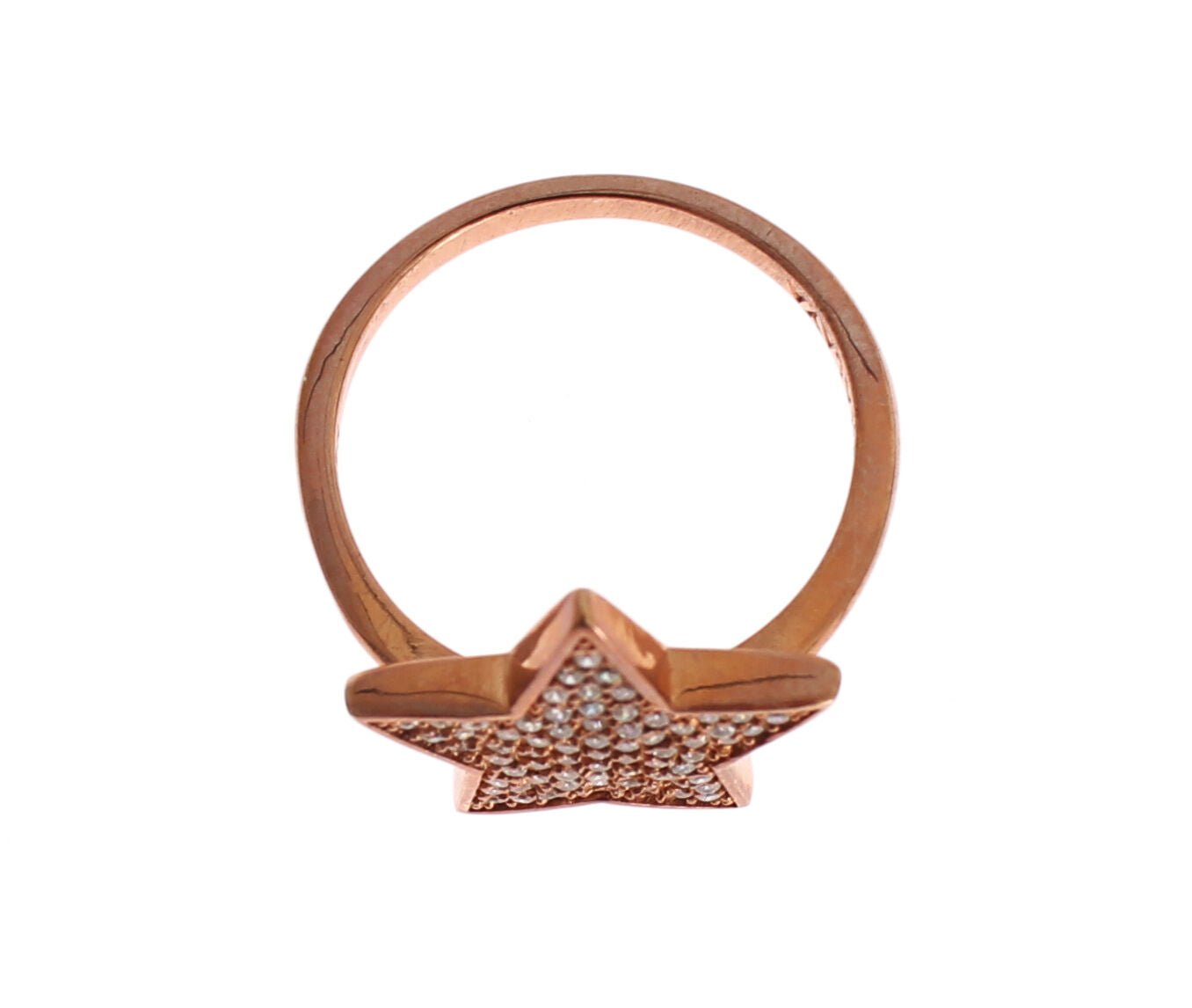 Nialaya Womens Clear CZ Star 925 Silver Ring - Fizigo
