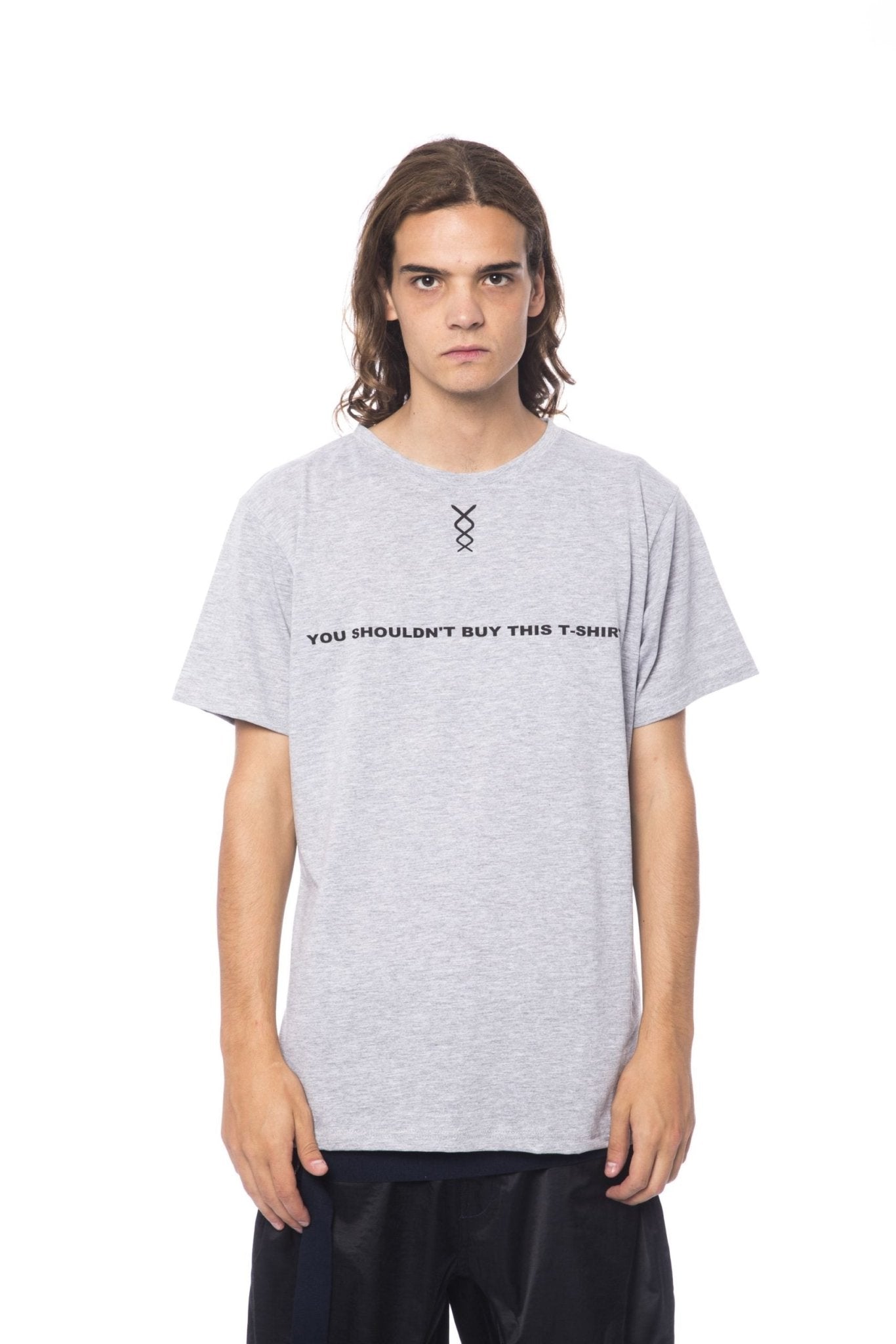 Nicolo Tonetto Gray Cotton T-Shirt - Fizigo