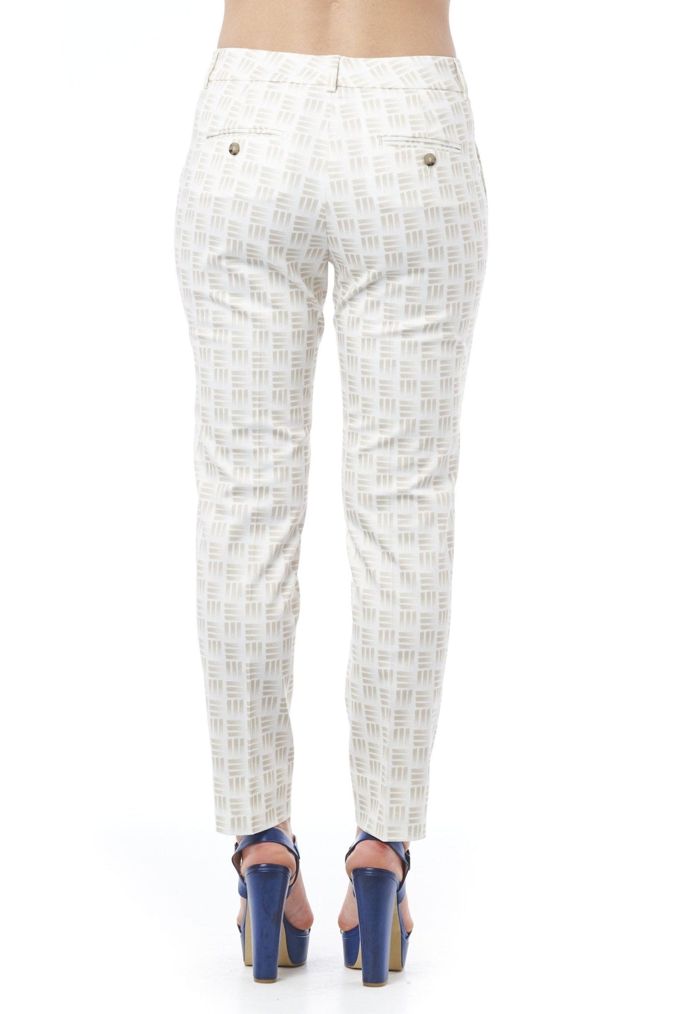 Peserico Beige Cotton Jeans & Pant - Fizigo