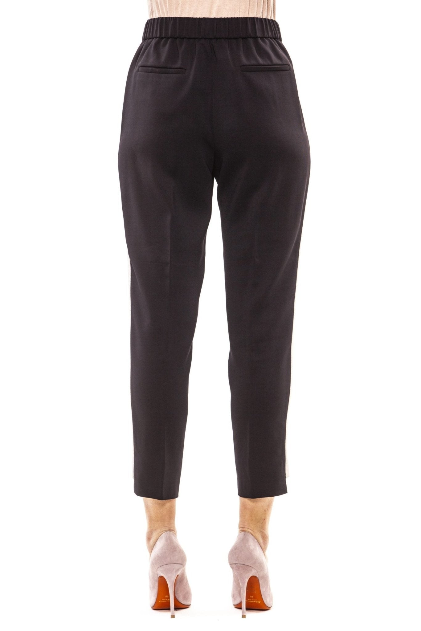 Peserico Blue Viscose Jeans & Pant - Fizigo