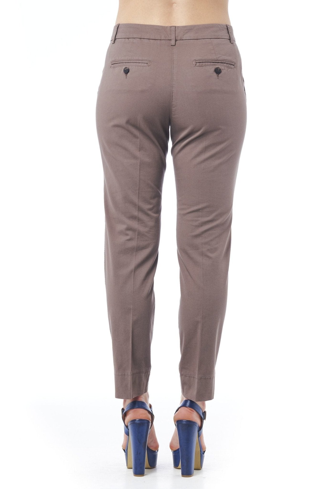 Peserico Brown Cotton Jeans & Pant - Fizigo
