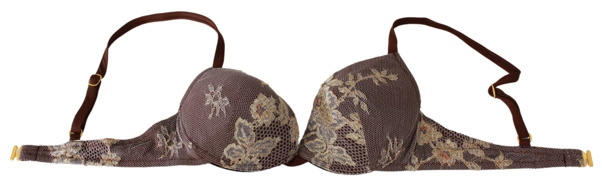 PINK MEMORIES Brown Lace Beachwear Two Piece Bikini Swimsuit - Fizigo