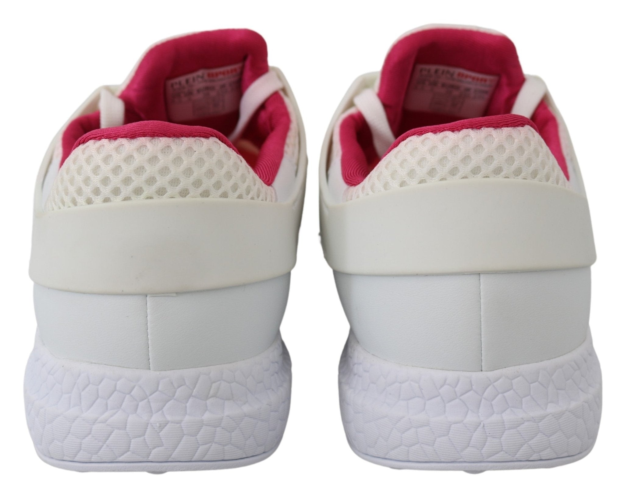 Plein Sport White Polyester Runner Becky Sneakers Shoes - Fizigo