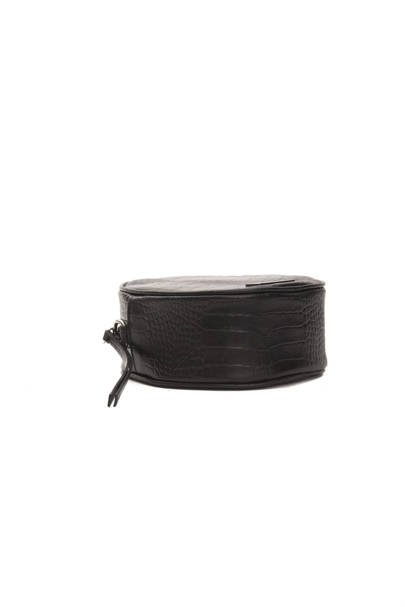 Pompei Donatella Black Leather Crossbody Bag - Fizigo