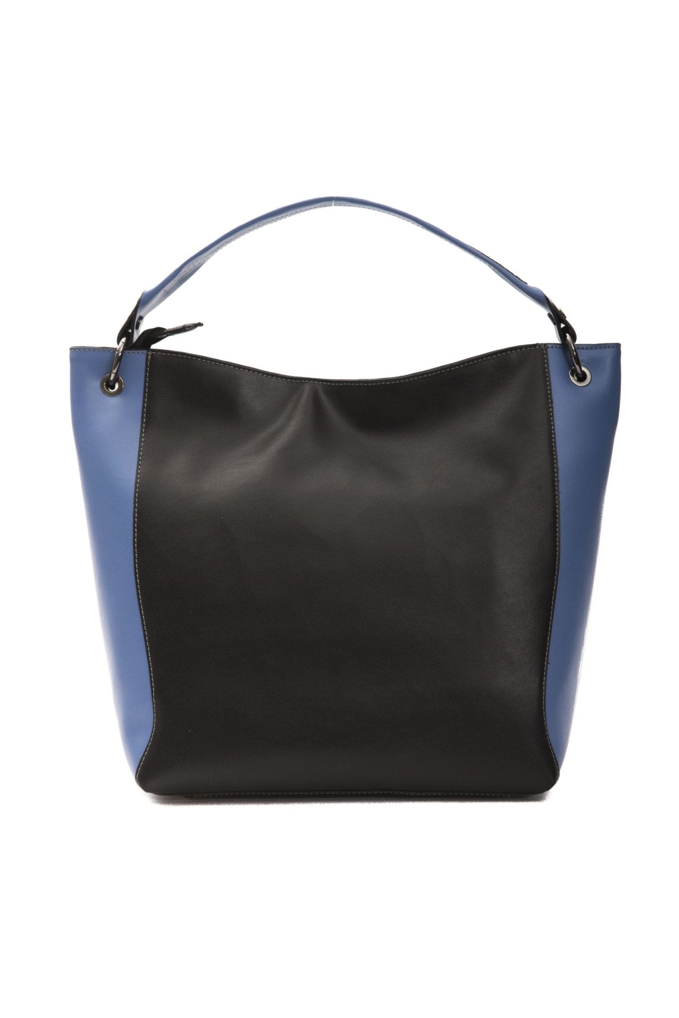 Pompei Donatella Black Leather Shoulder Bag - Fizigo