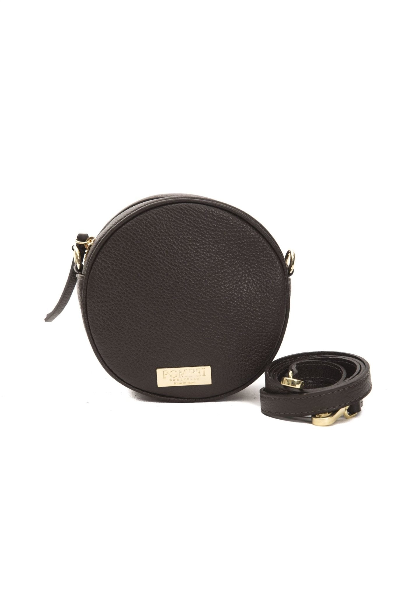 Pompei Donatella Brown Leather Crossbody Bag - Fizigo