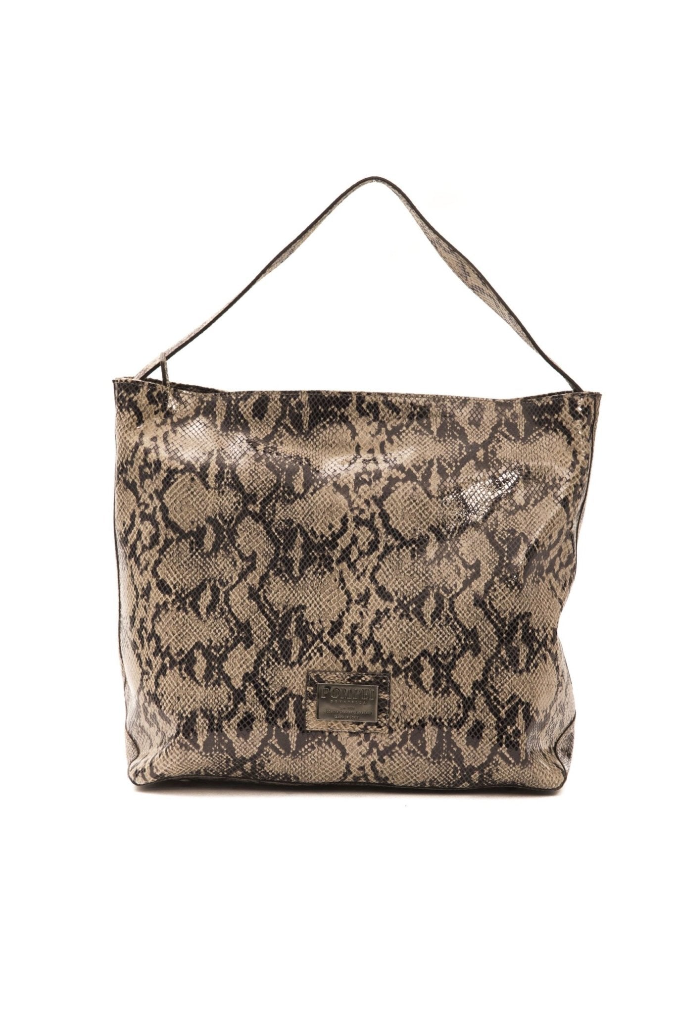 Pompei Donatella Brown Leather Shoulder Bag - Fizigo