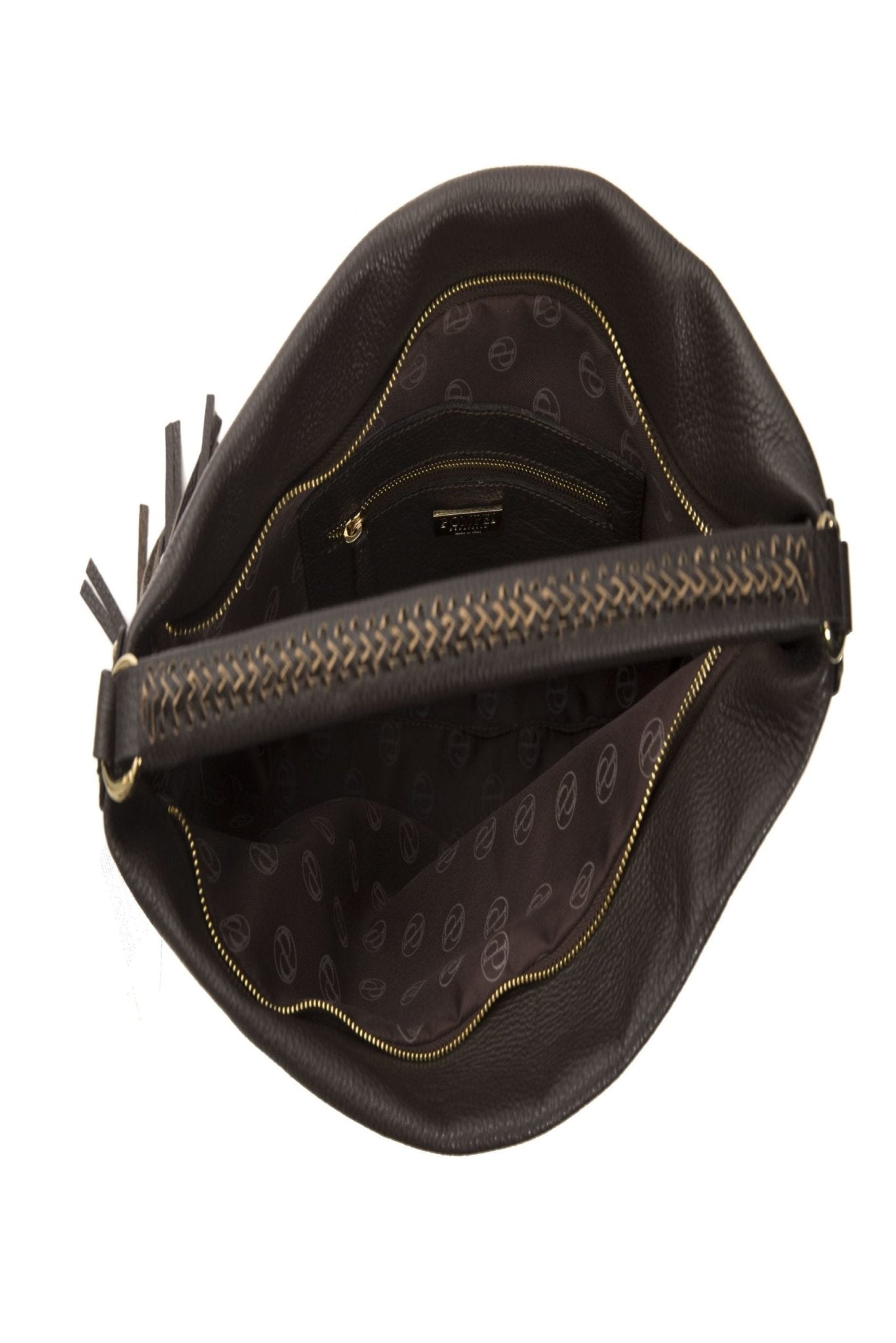 Pompei Donatella Brown Leather Shoulder Bag - Fizigo