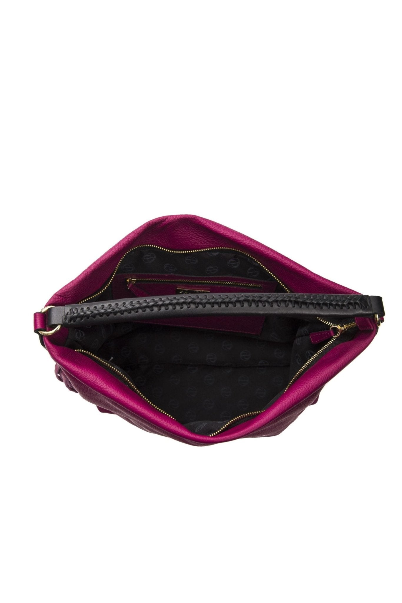 Pompei Donatella Burgundy Leather Shoulder Bag - Fizigo
