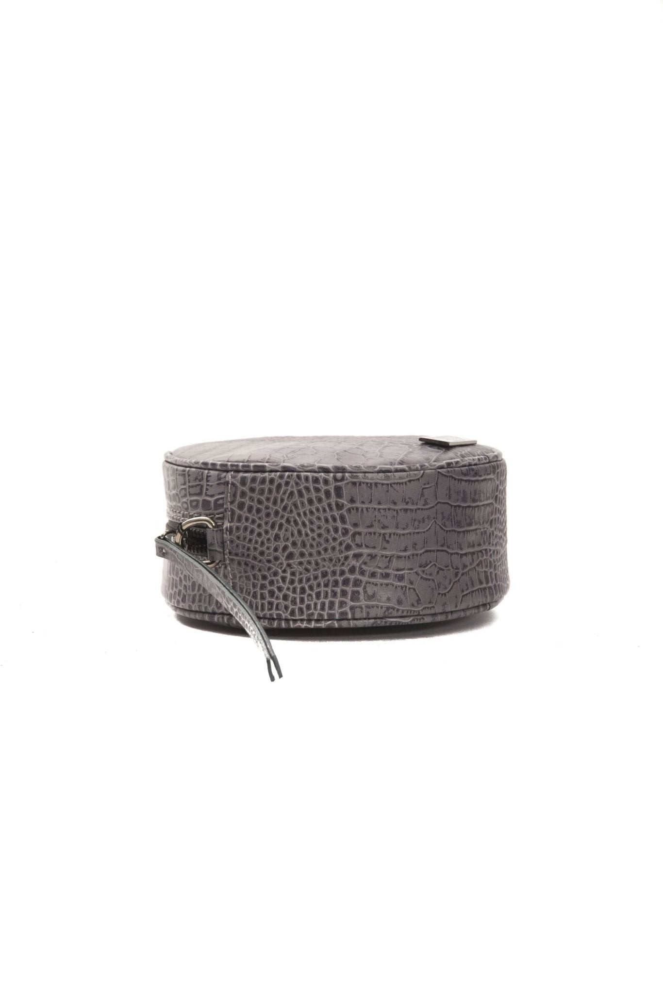 Pompei Donatella Gray Leather Crossbody Bag - Fizigo