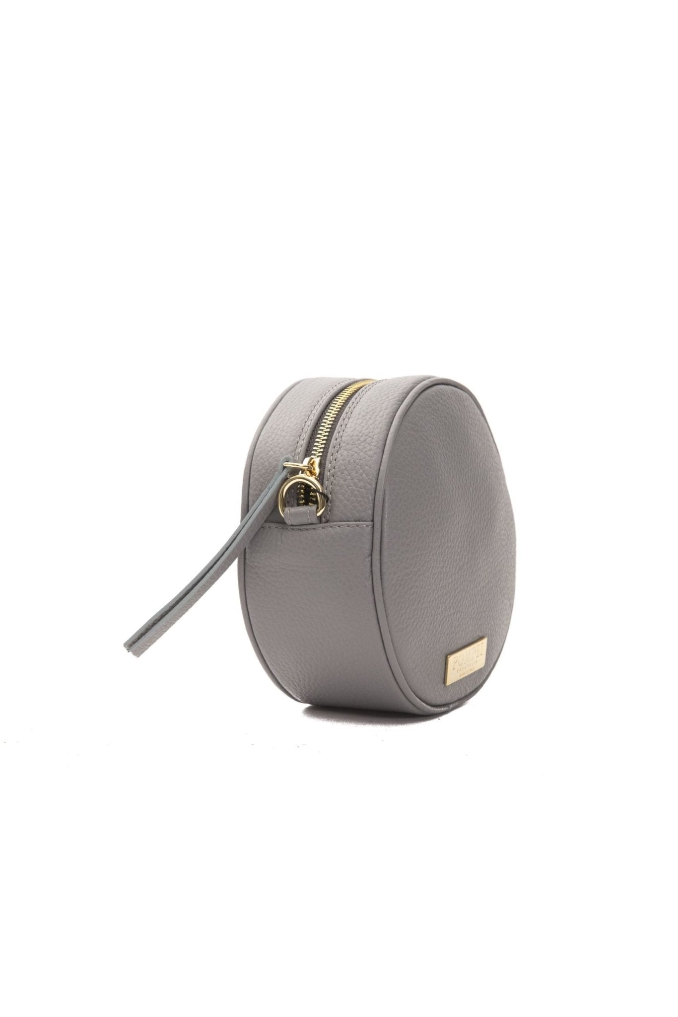 Pompei Donatella Gray Leather Crossbody Bag - Fizigo