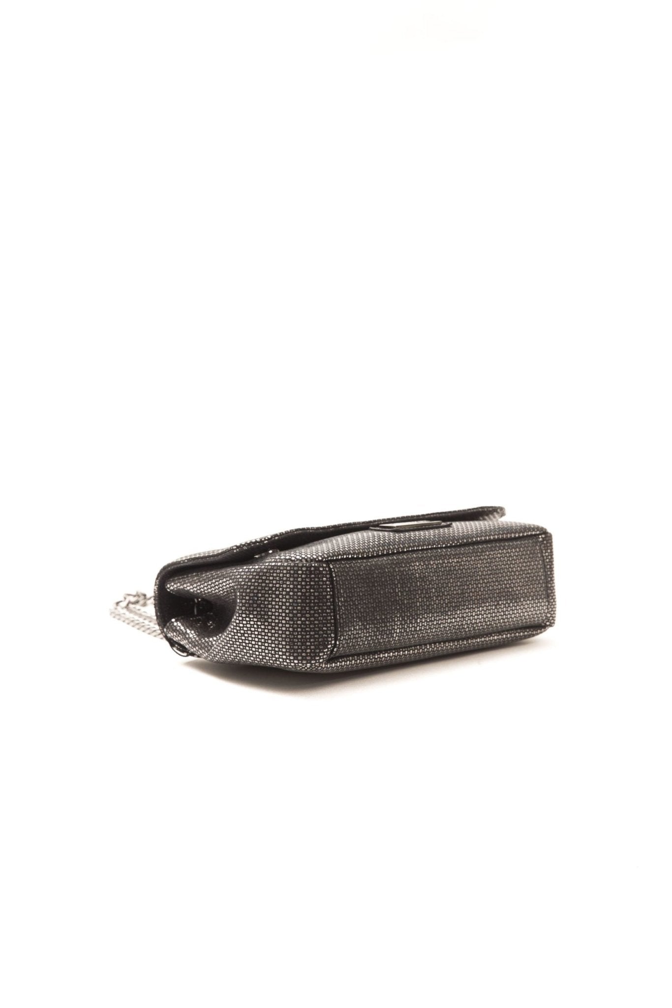 Pompei Donatella Gray Leather Crossbody Bag - Fizigo