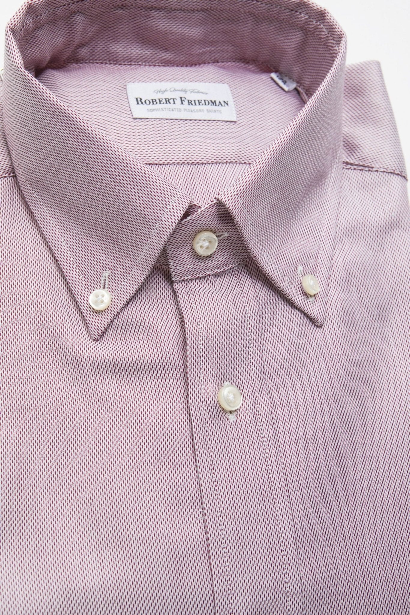 Robert Friedman Red Cotton Shirt - Fizigo