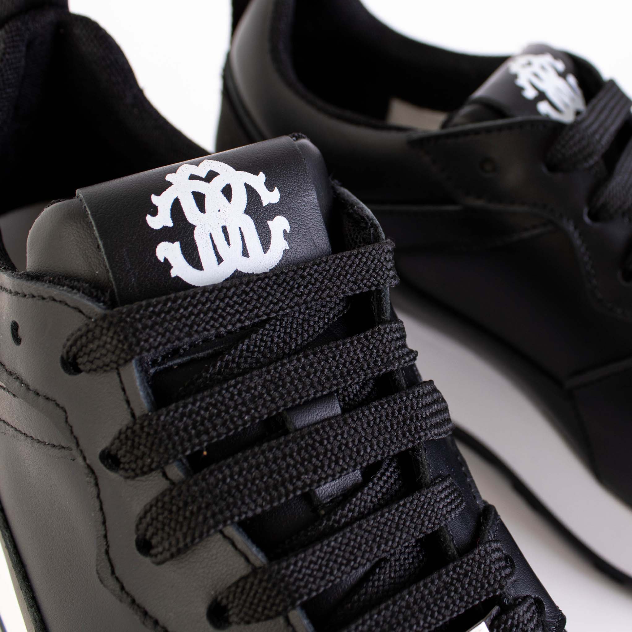 Roberto Cavalli Classic Logo Embossed Sneakers - Fizigo