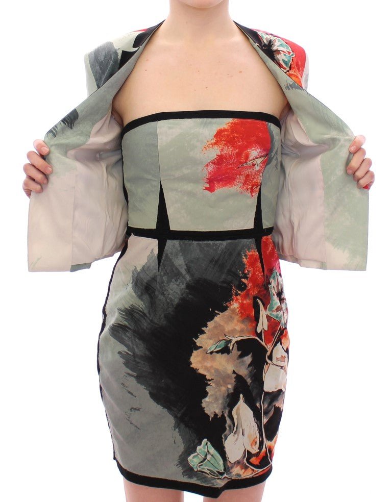 Sachin & Babi Multicolor Short Floral Blazer Jacket - Fizigo