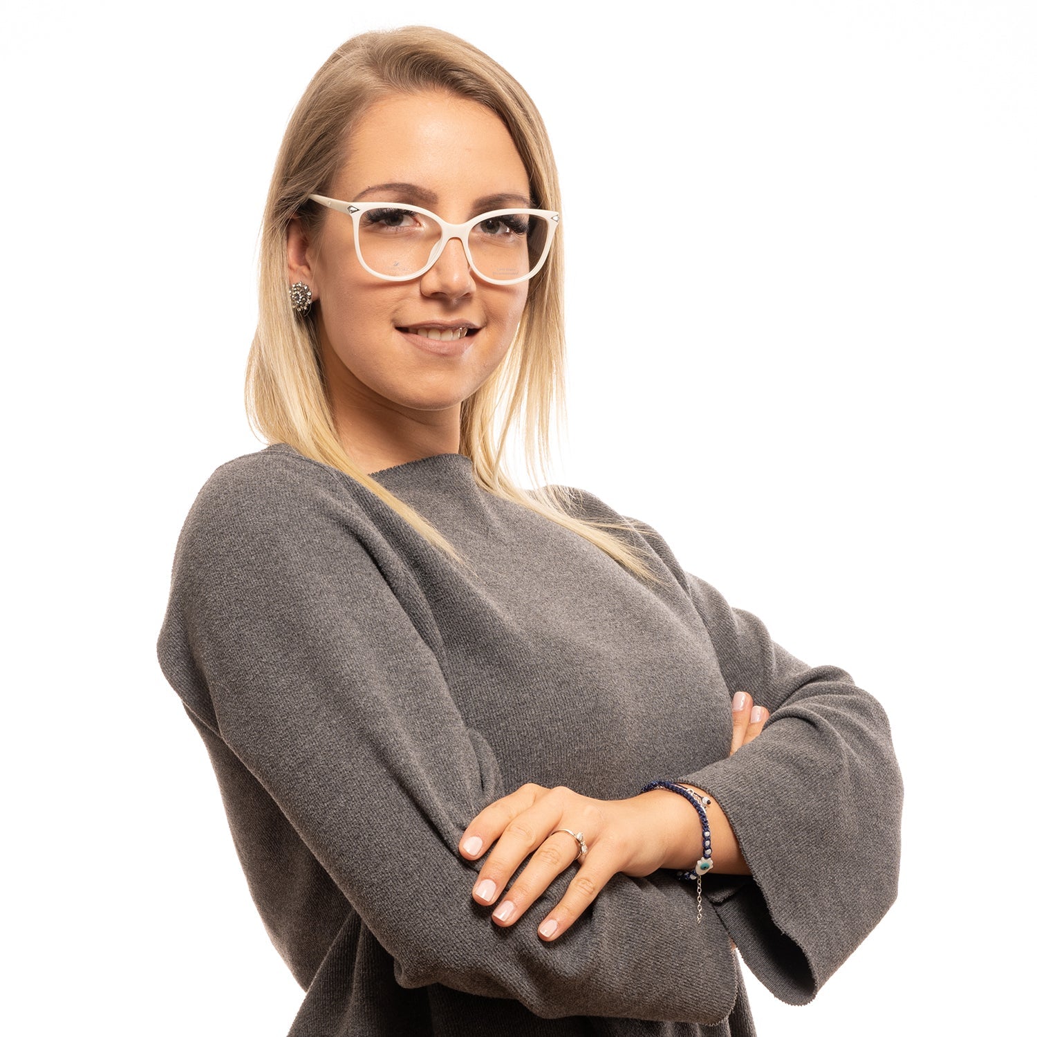 Swarovski White Frames for Woman - Fizigo