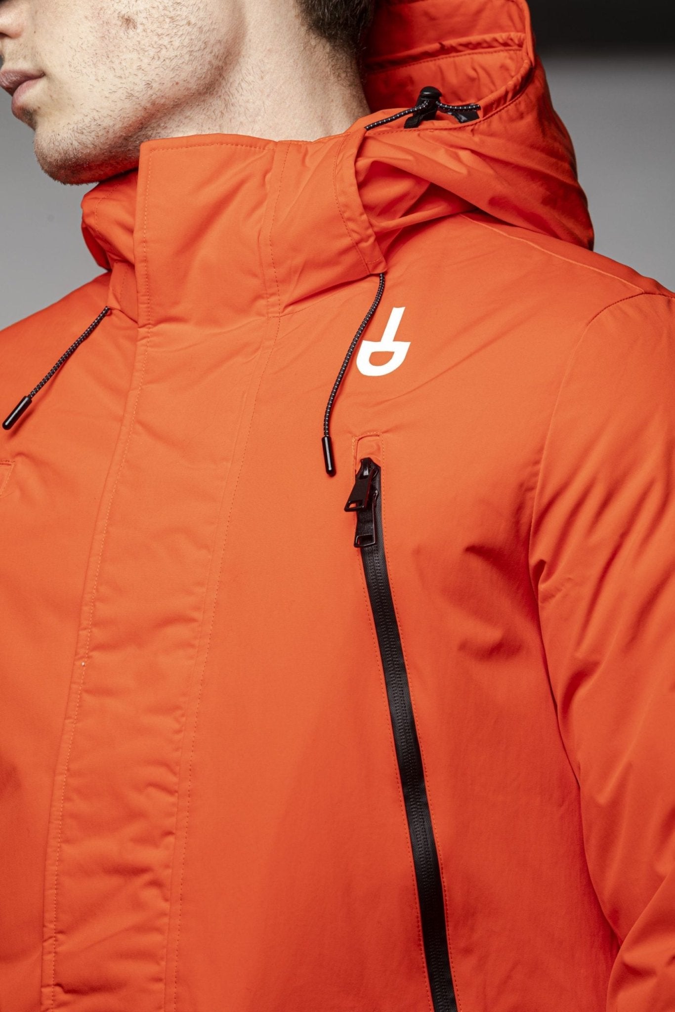 Tond Red Polyester Jacket - Fizigo