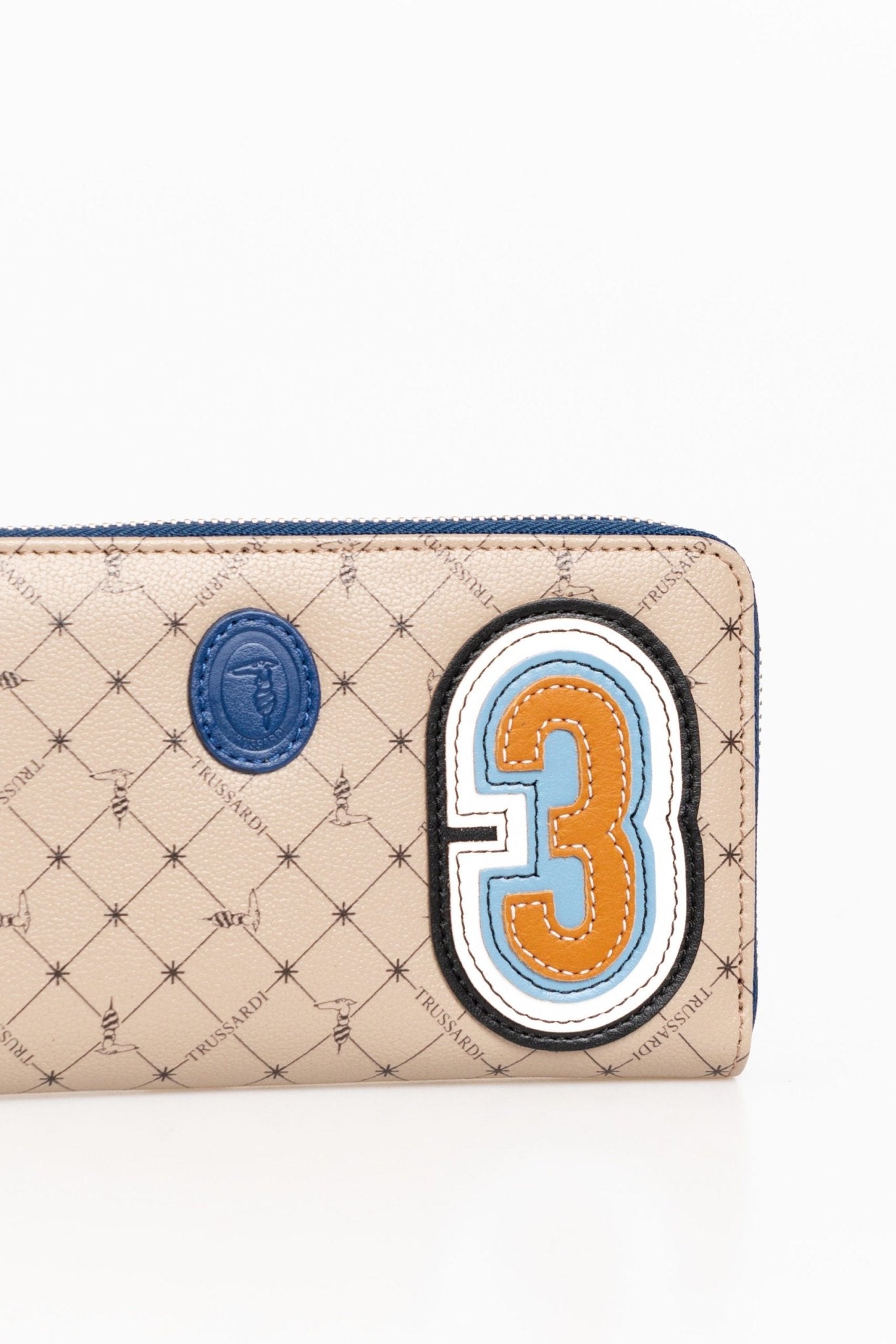 Trussardi Beige Leather Wallet - Fizigo