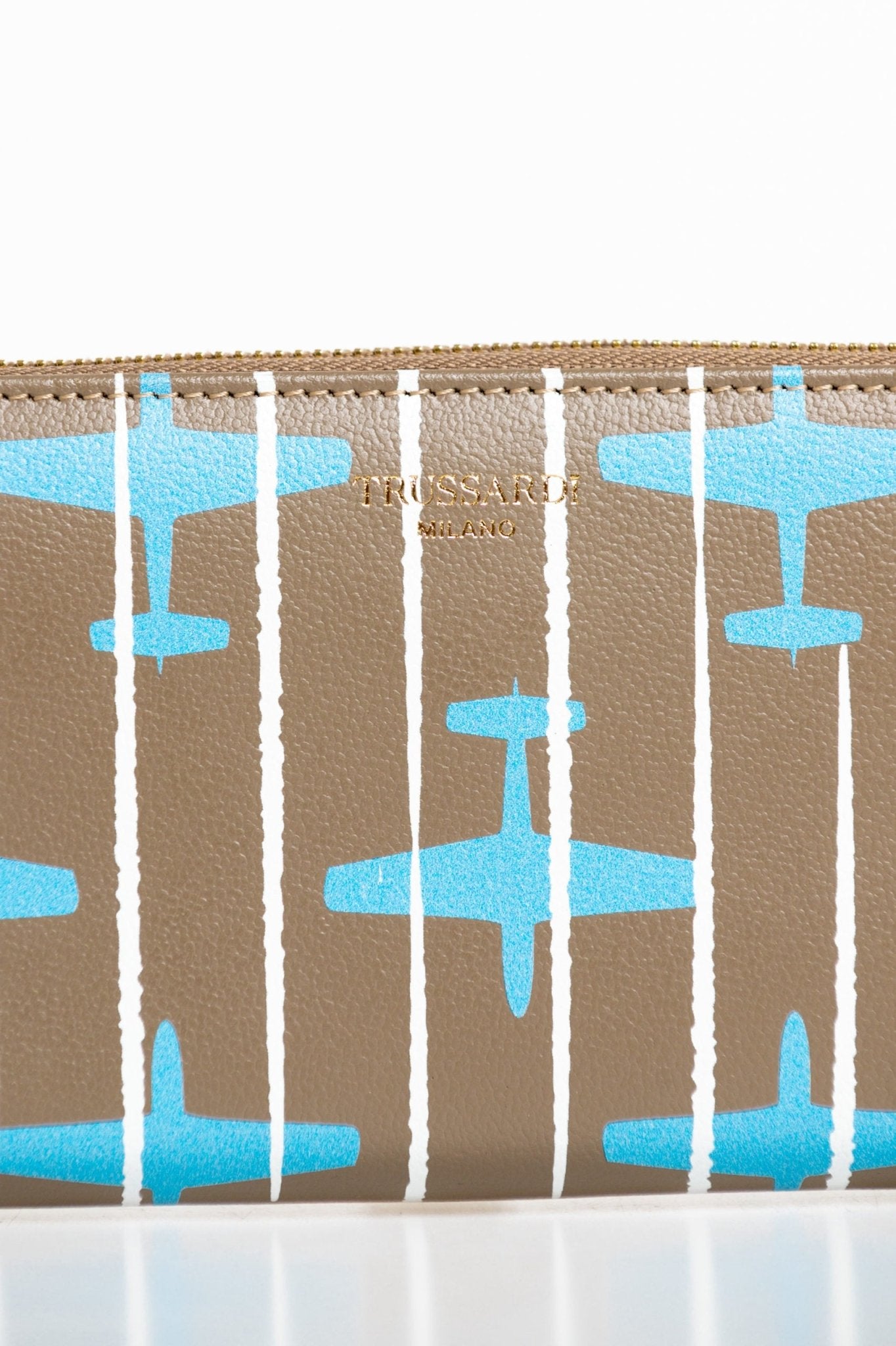Trussardi Beige Leather Wallet - Fizigo