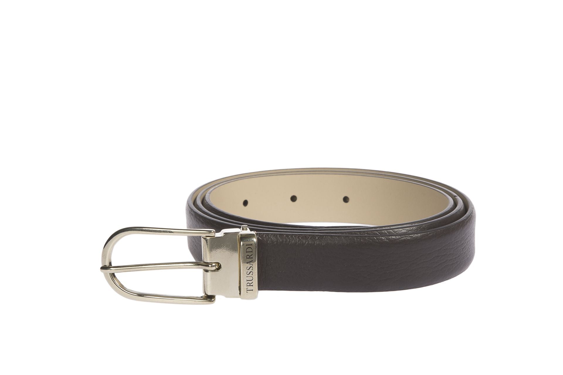 Trussardi Brown Leather Belt - Fizigo