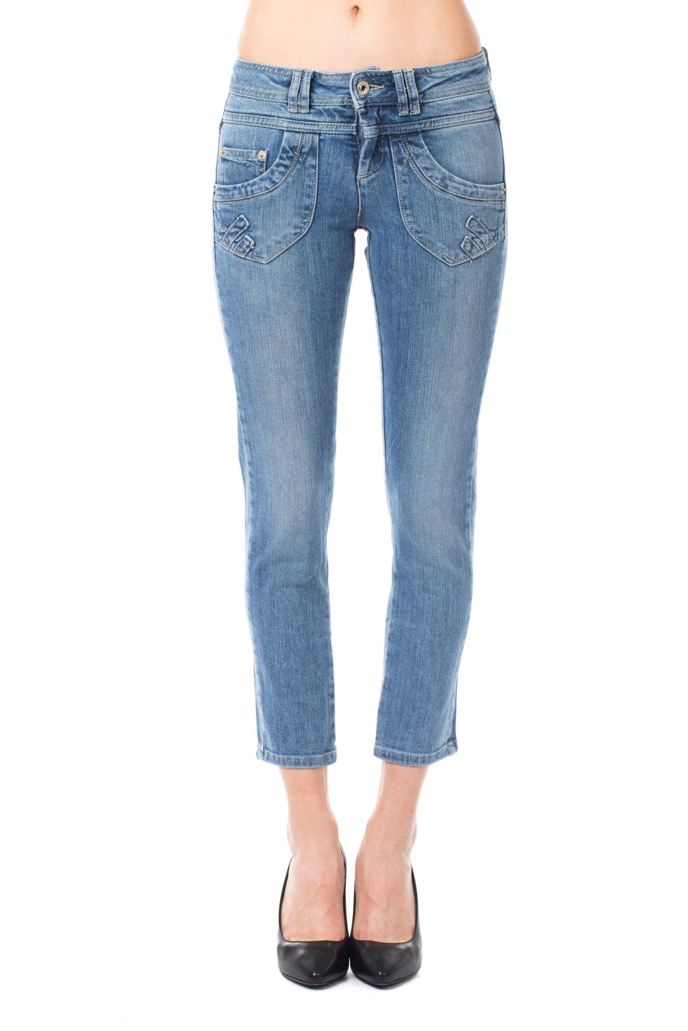 Ungaro Fever Light Blue Cotton Jeans & Pant - Fizigo