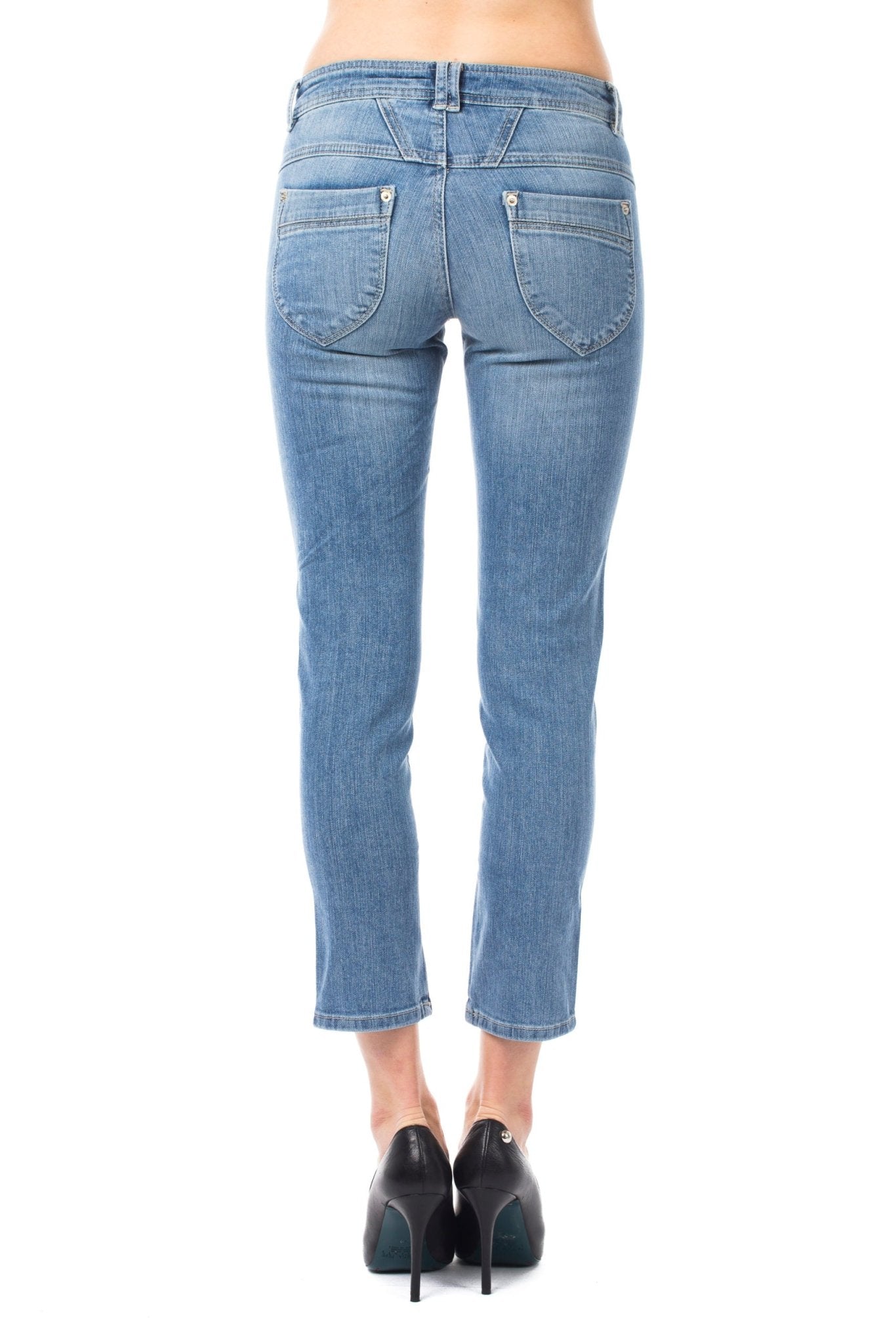 Ungaro Fever Light Blue Cotton Jeans & Pant - Fizigo