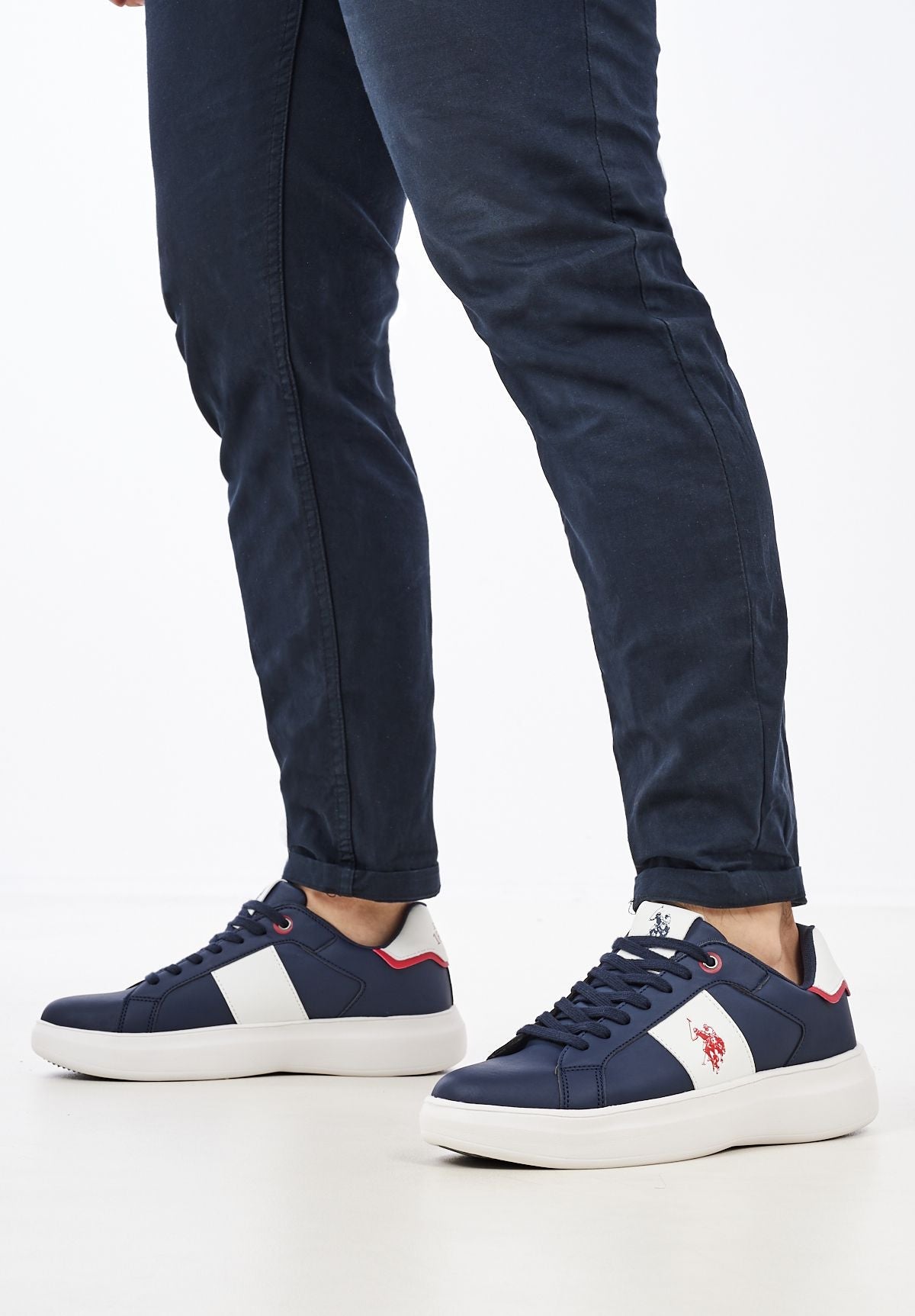 U.S. POLO ASSN. Gray Artificial Leather Sneaker - Fizigo