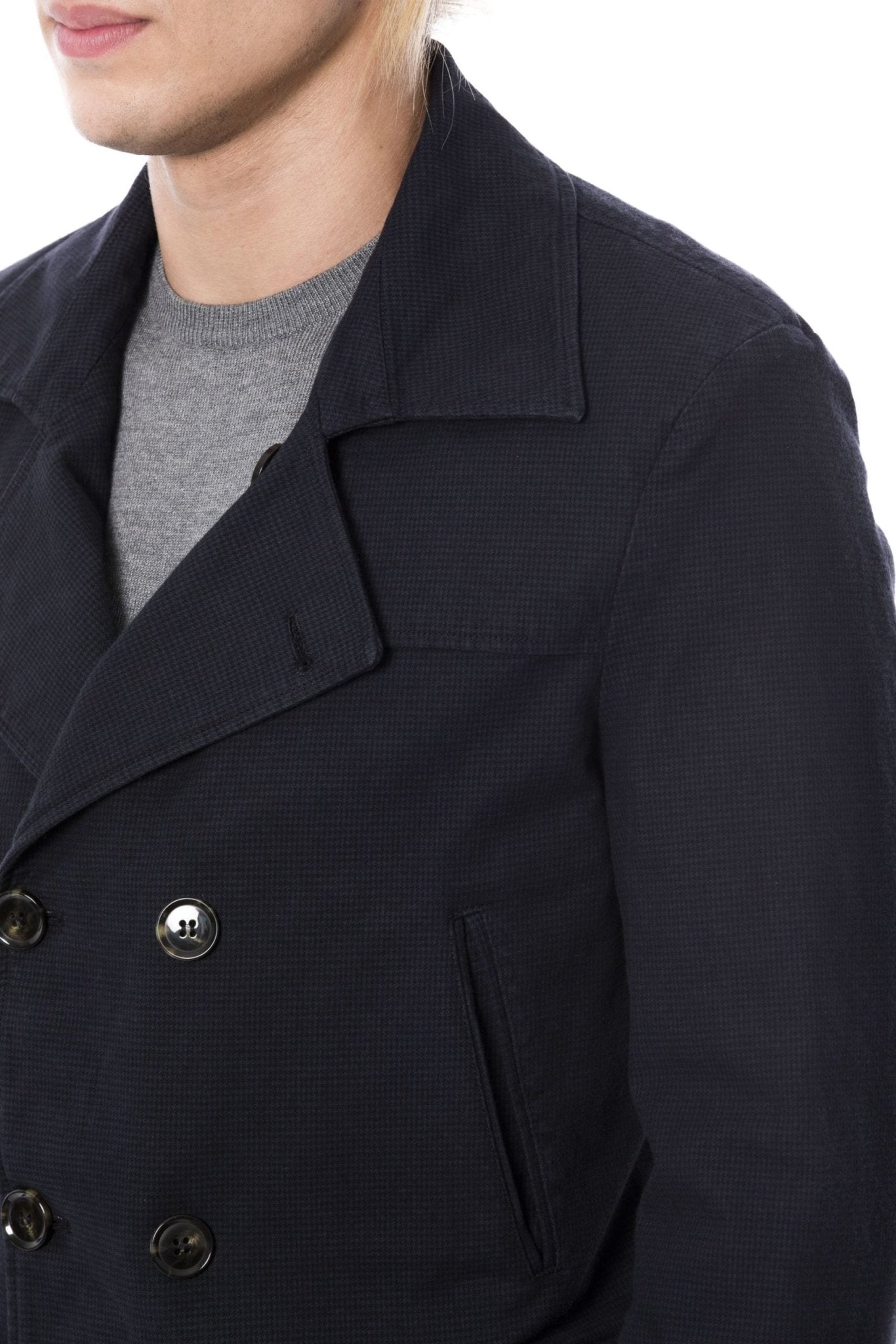 Verri Blue Cotton Blazer - Fizigo