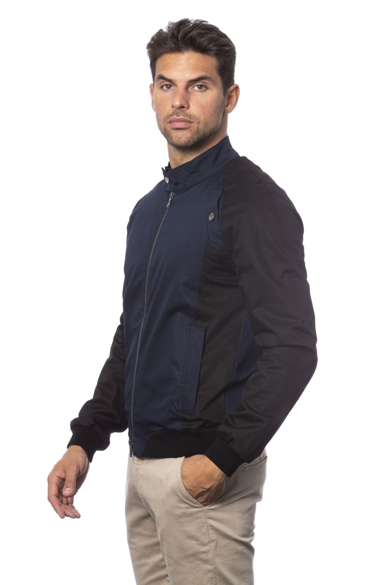 Verri Blue Cotton Jacket - Fizigo