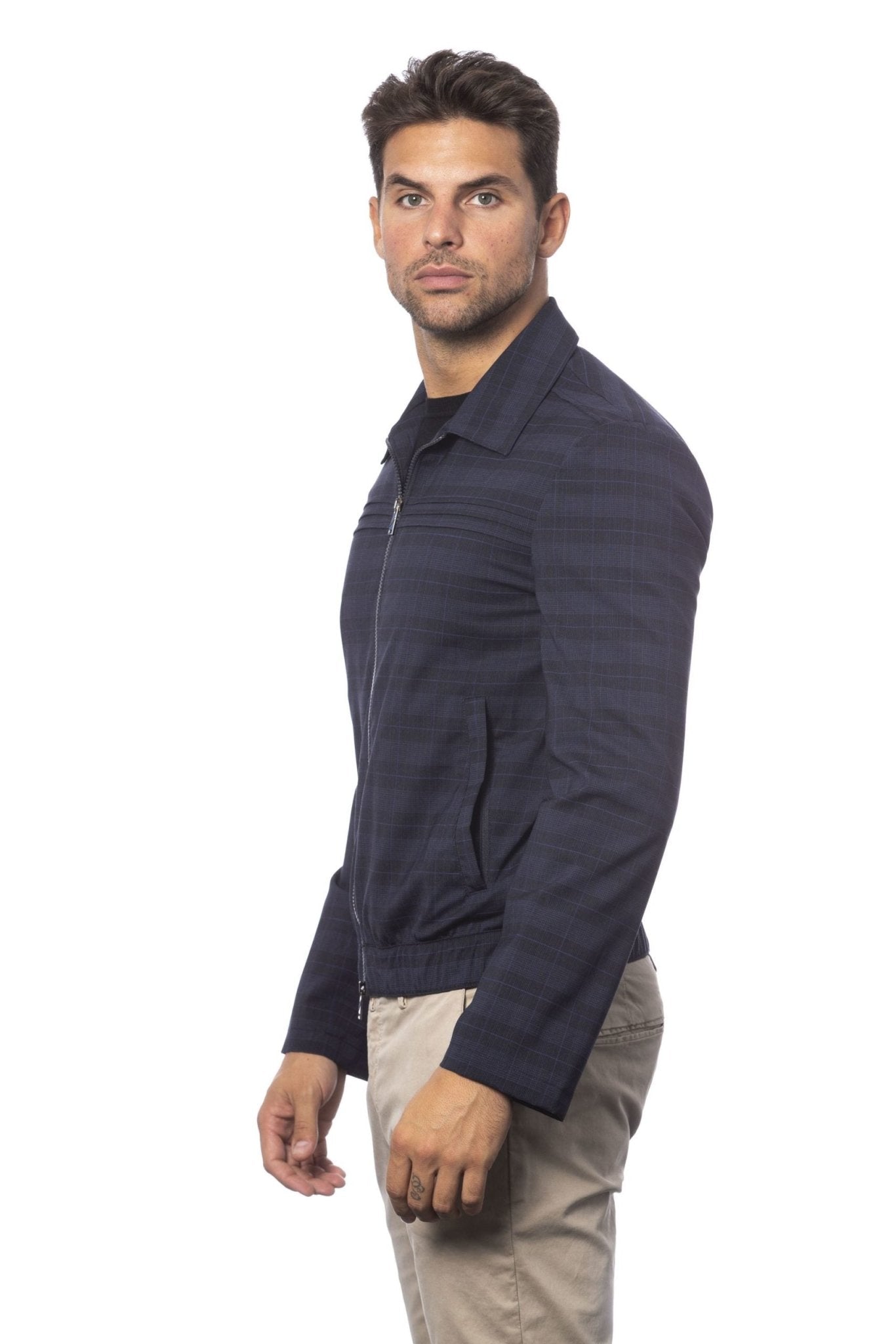Verri Blue Wool Jacket - Fizigo