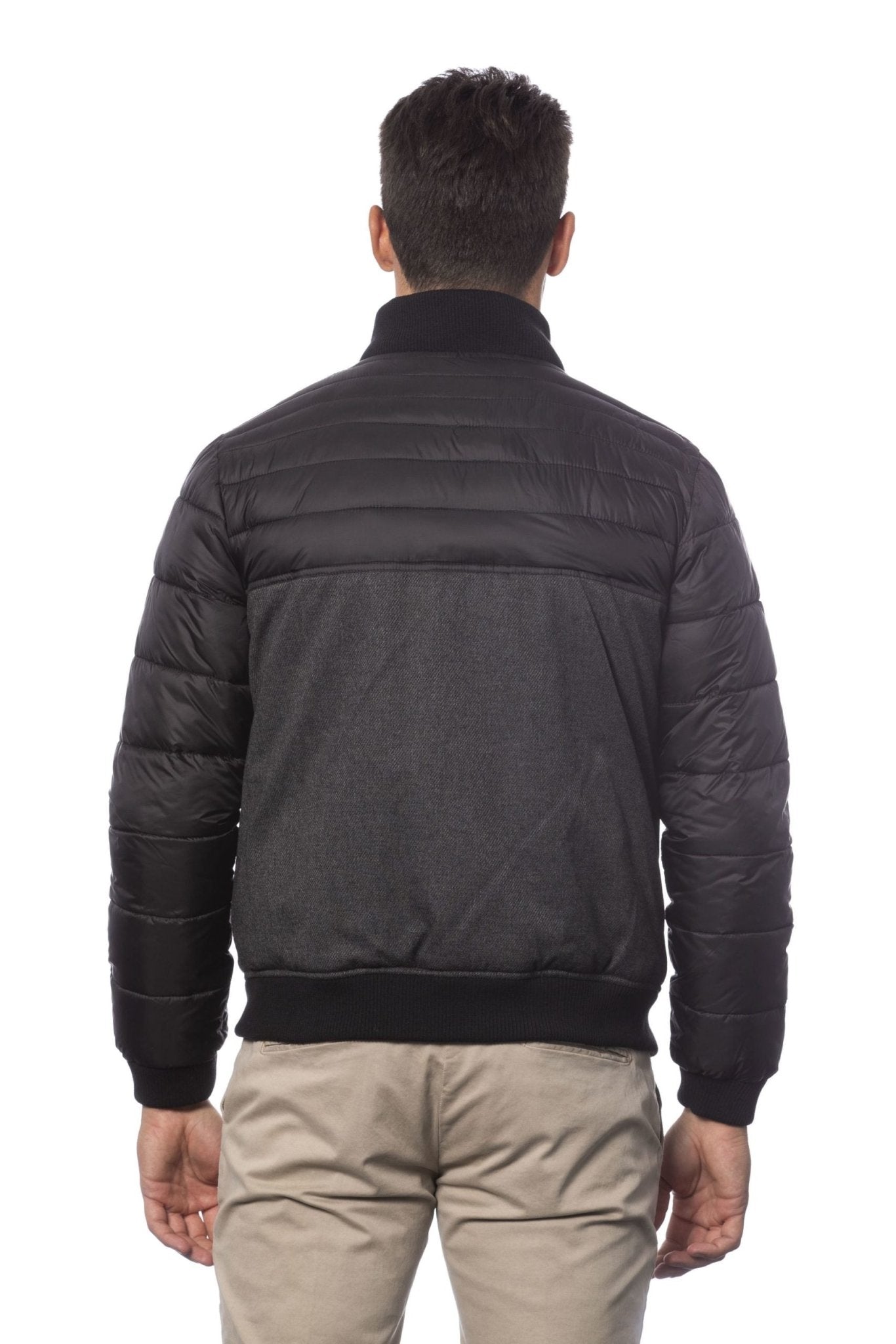 Verri Gray Polyester Jacket - Fizigo