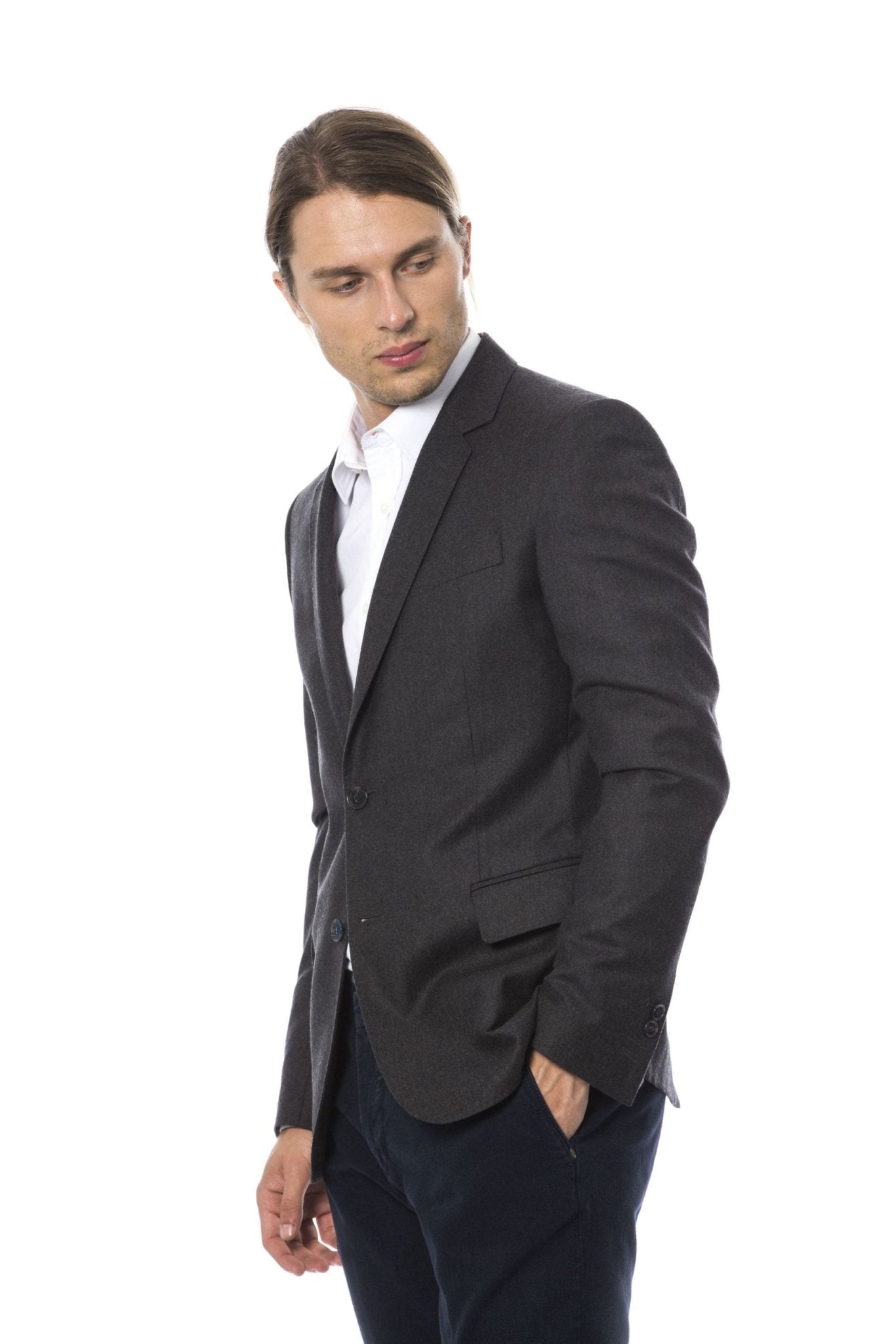Verri Gray Wool Blazer - Fizigo