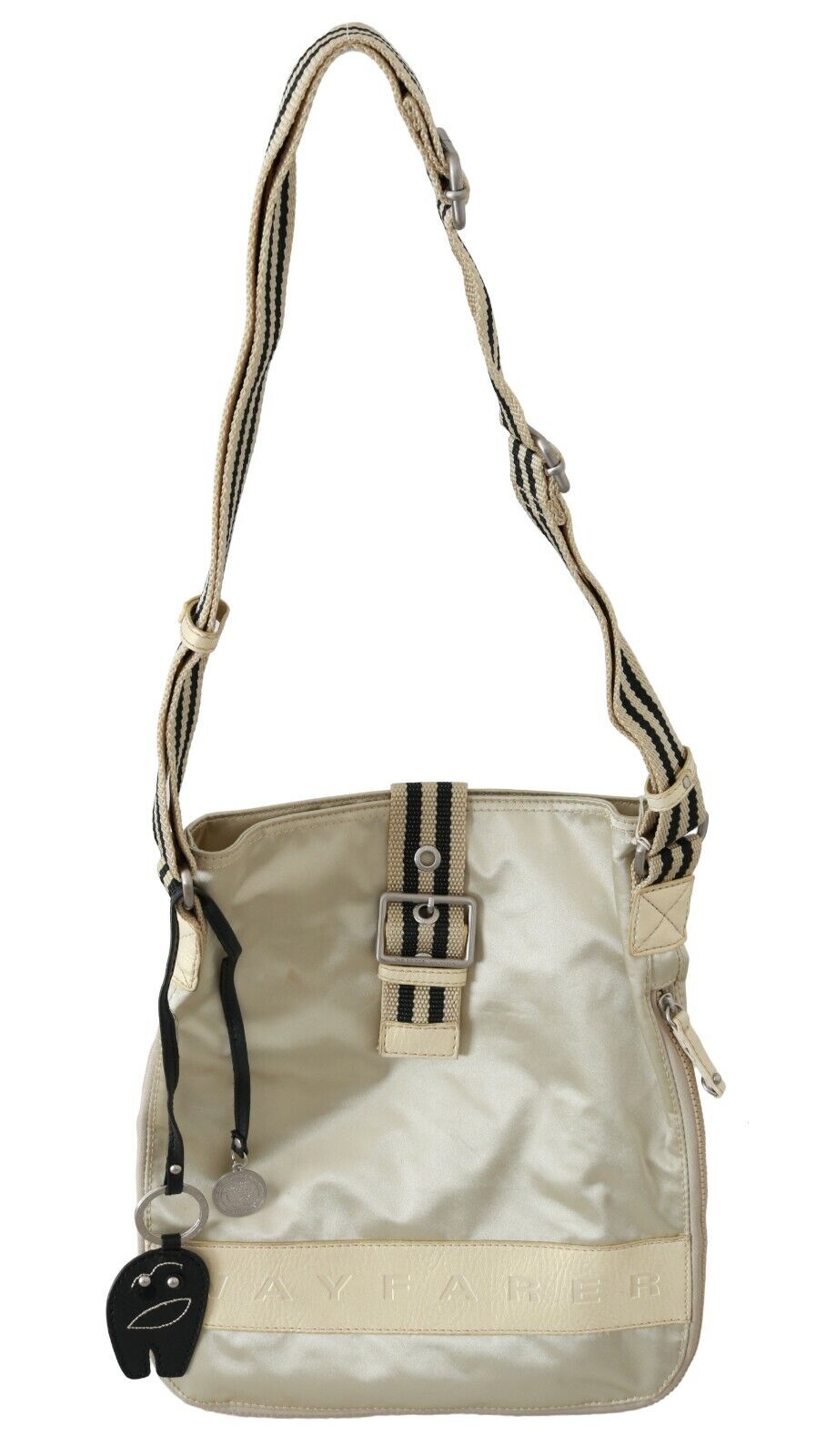 WAYFARER Beige Handbag Shoulder Tote Fabric Purse - Fizigo