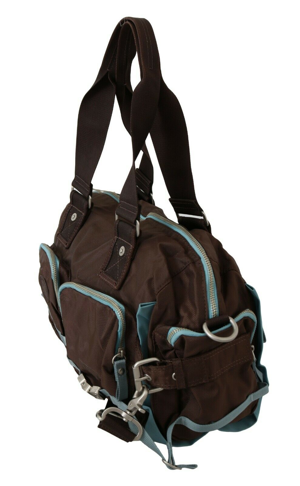 WAYFARER Brown Handbag Duffel Travel Purse - Fizigo